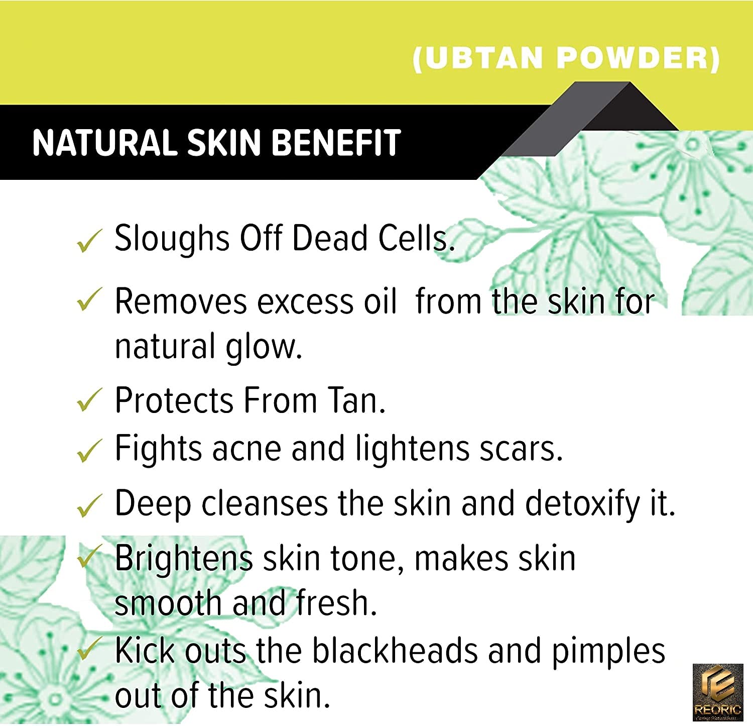 Organic Ubtan Powder for Skin Whitening & Brightening - 100g Detan Face Pack | Natural Glow Boost for Face & Body | Perfect for Bridal, Festive & Daily Skincare Routine