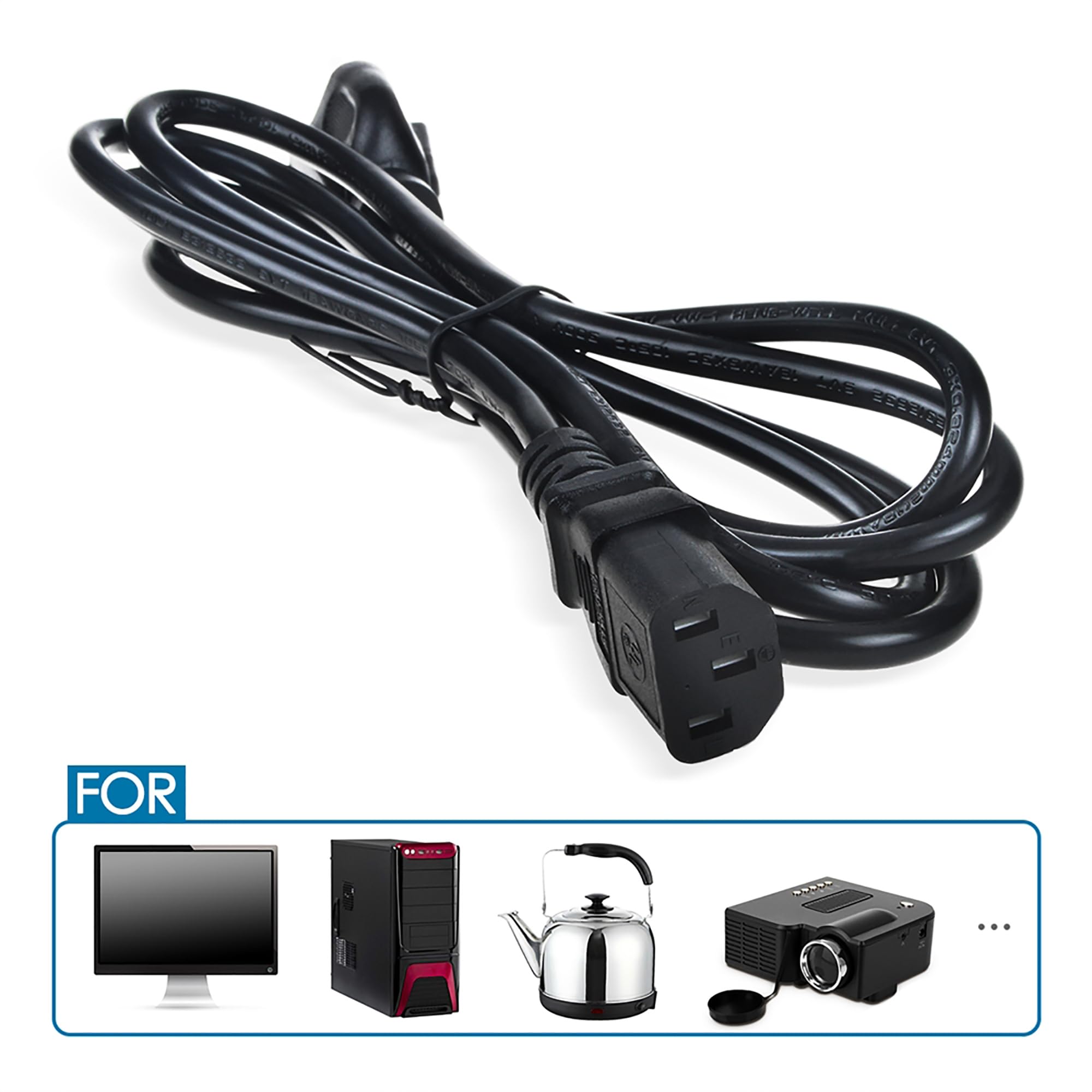 6ft UL Certified AC Power Cord Replacement for GE General Electric Percolator Coffee Maker Model 111340 - Perfect for Home, Office, and Commercial Coffee Brewing