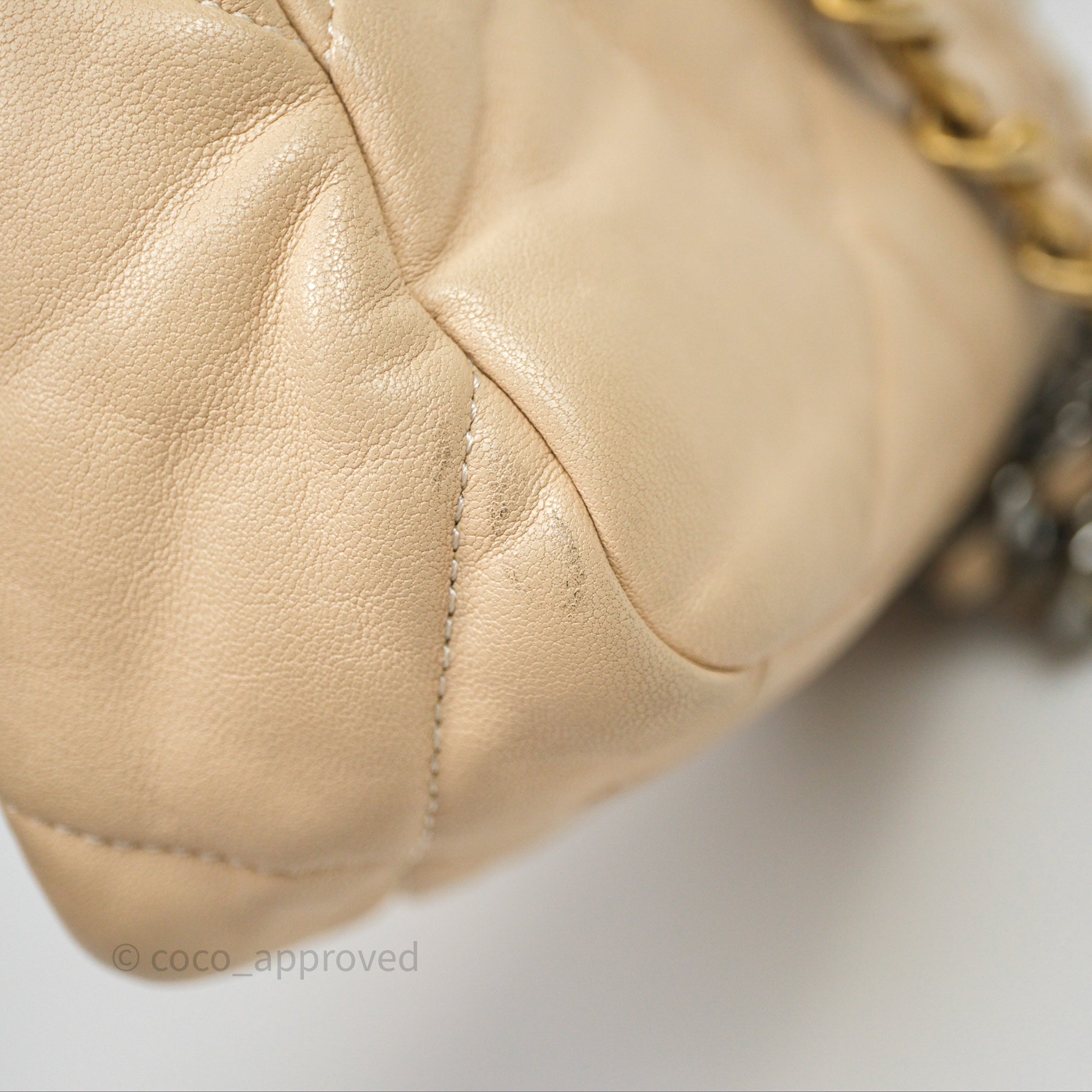 Chanel 19 Small Beige Mixed Hardware Flap Bag - Luxury Designer Handbag for Women | Perfect for Everyday Use, Work & Special Occasions