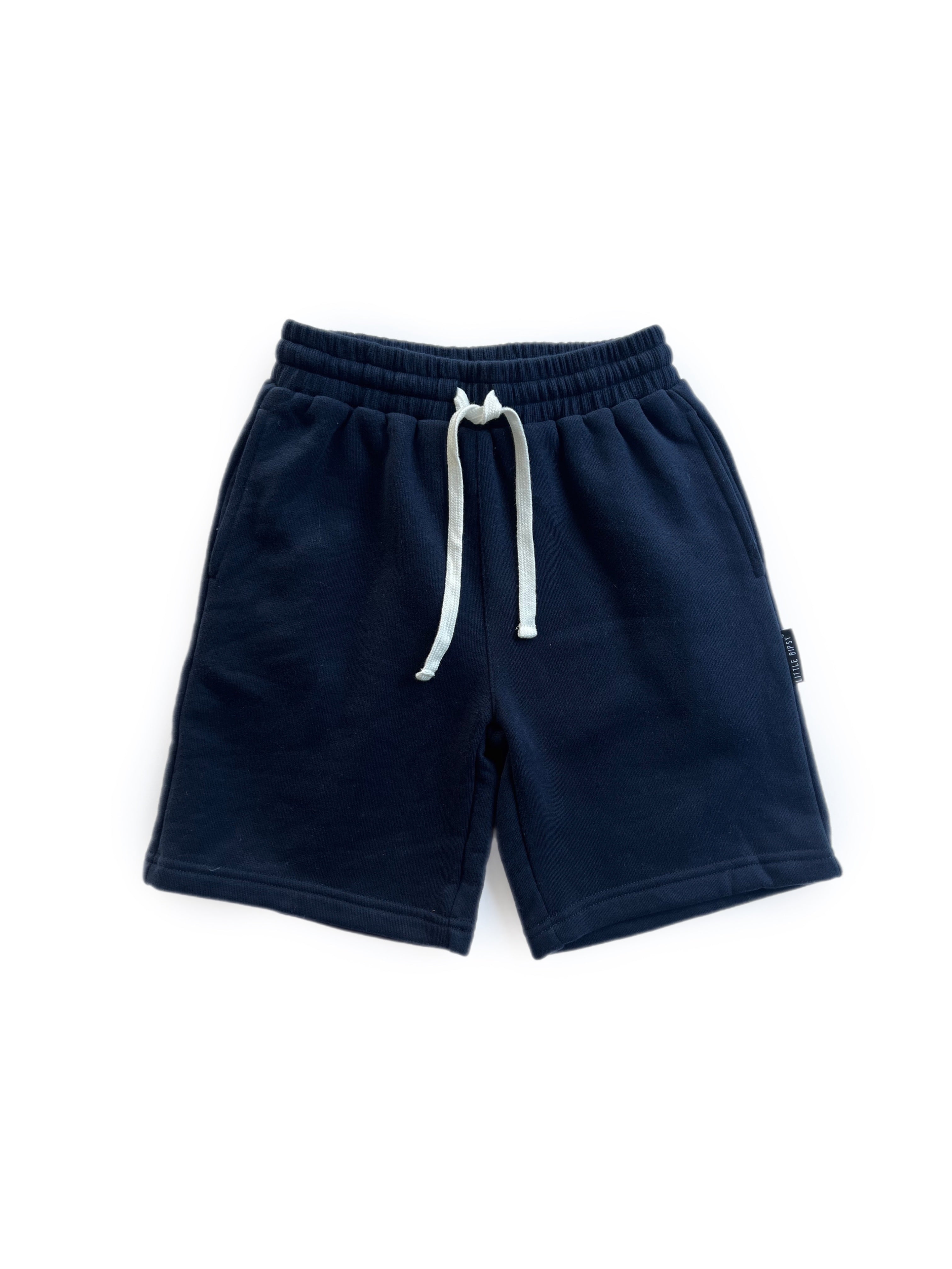 Men's Basic Sweatshorts - Soft Cotton Casual Shorts for Lounge & Workout - Navy Blue