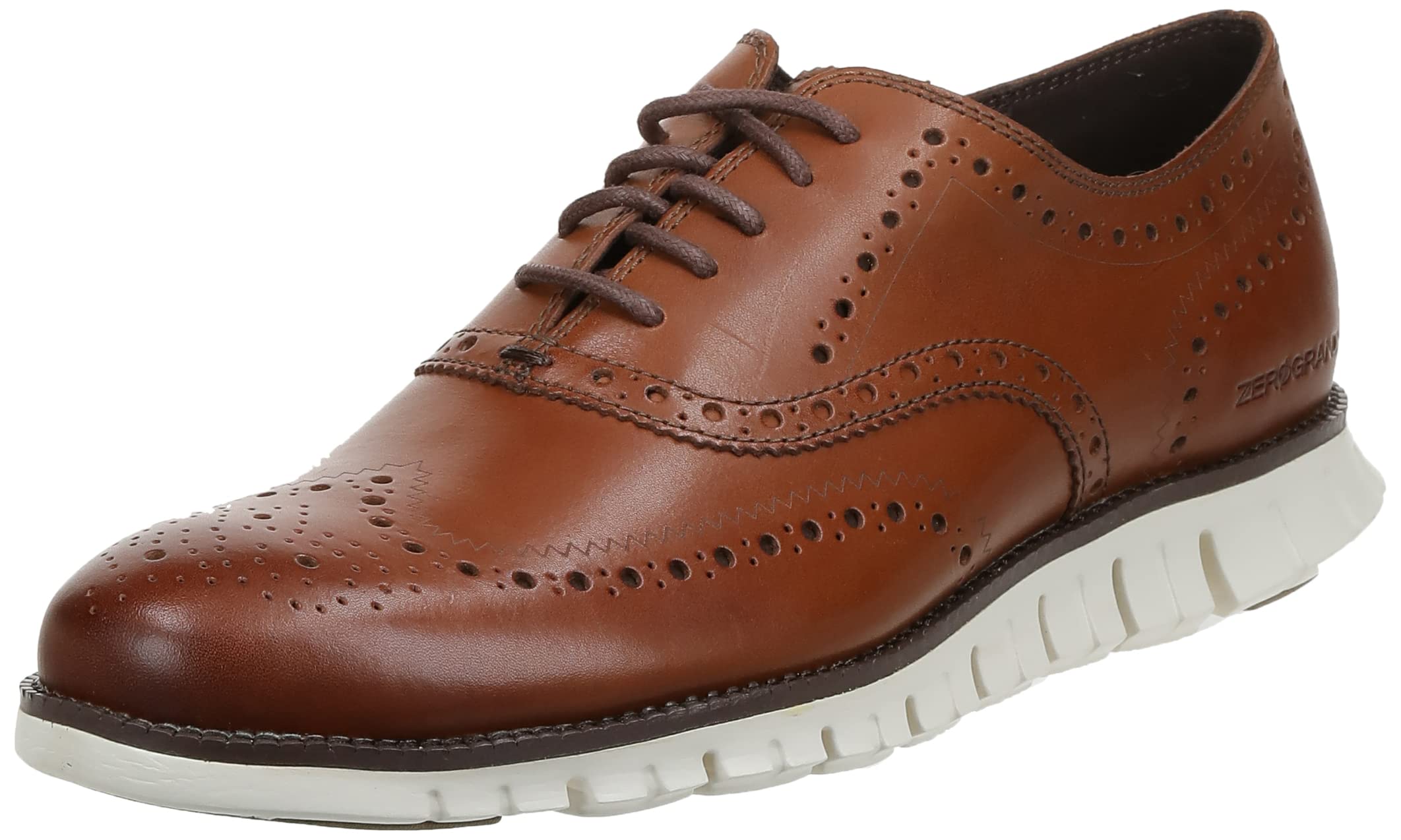 ZEROGRAND Men's Wingtip Oxford Shoes - Comfortable & Stylish Dress Shoes for Business, Wedding & Formal Occasions