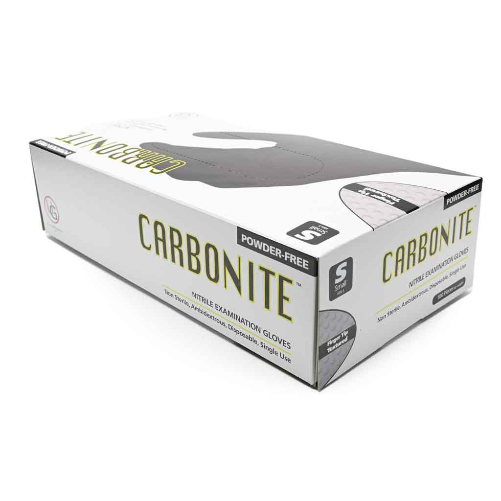 Premium Carbonite 5mil Nitrile Gloves Powder-Free XL (100 Count) - Disposable Protective Gloves for Medical, Food Service & Cleaning - Latex-Free, Durable & Comfortable for Healthcare, Kitchen & Industrial Use
