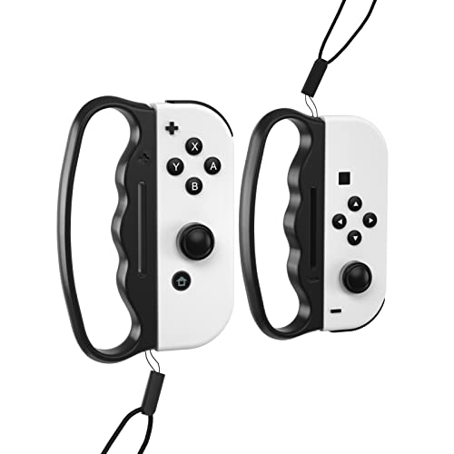 Fitness Boxing Grips for Nintendo Switch - Ergonomic Hand Grips for Switch Boxing Games - Black - Perfect for Home Workouts & VR Fitness Training