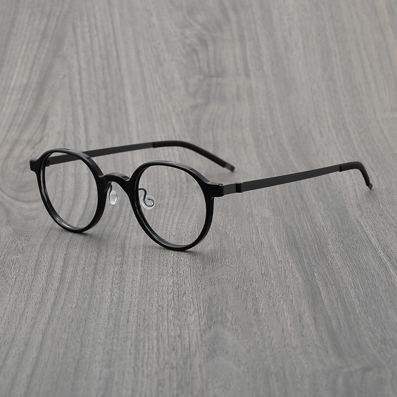 Stylish Acetate Round Glasses Frames SC6006 - Lightweight & Durable Eyewear for Men & Women - Perfect for Reading, Fashion, and Everyday Use