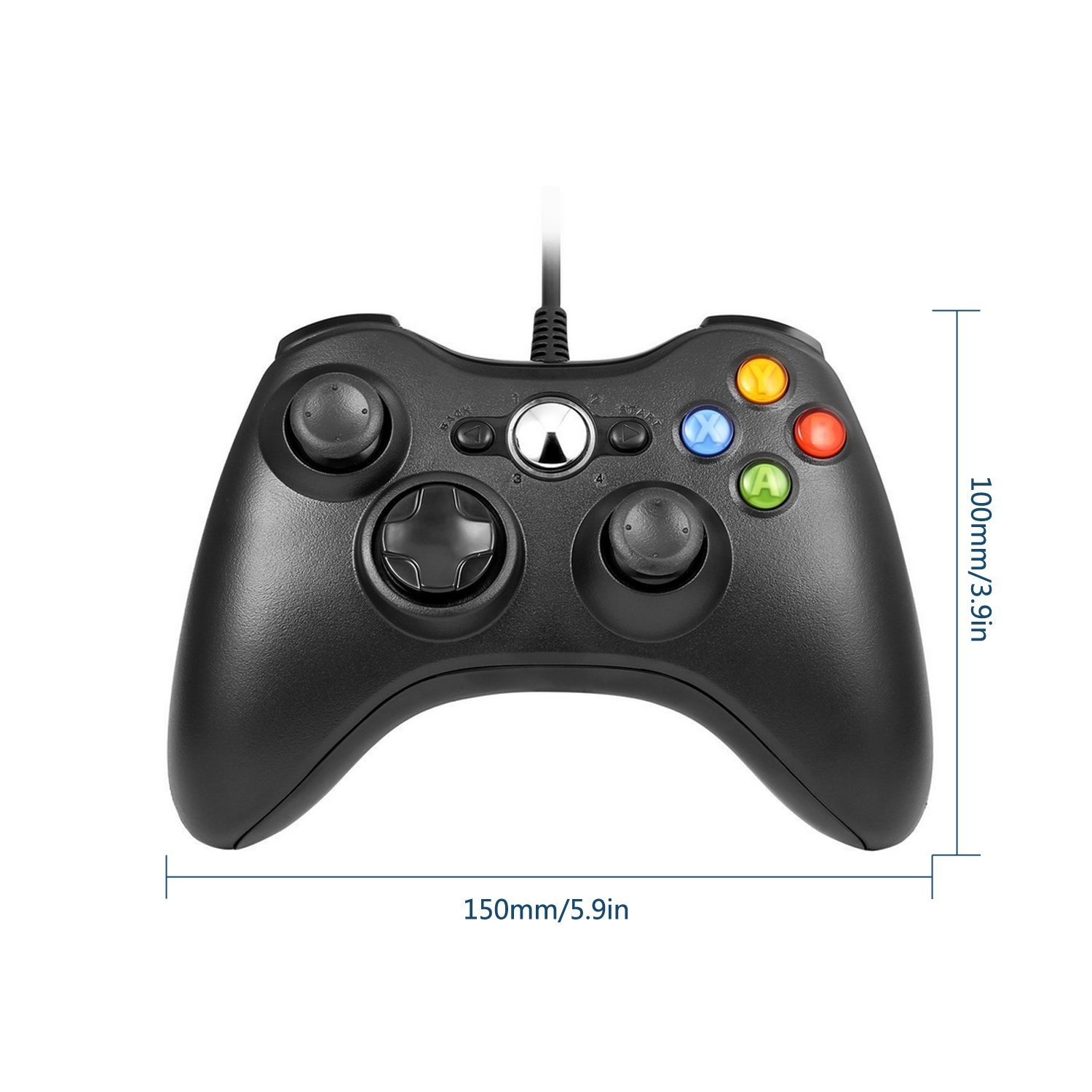 Original Xbox 360 Wired Controller Gamepad for Xbox 360 (Black) - Compatible with Xbox 360 Consoles - Perfect for Gaming, Streaming & Multiplayer Sessions