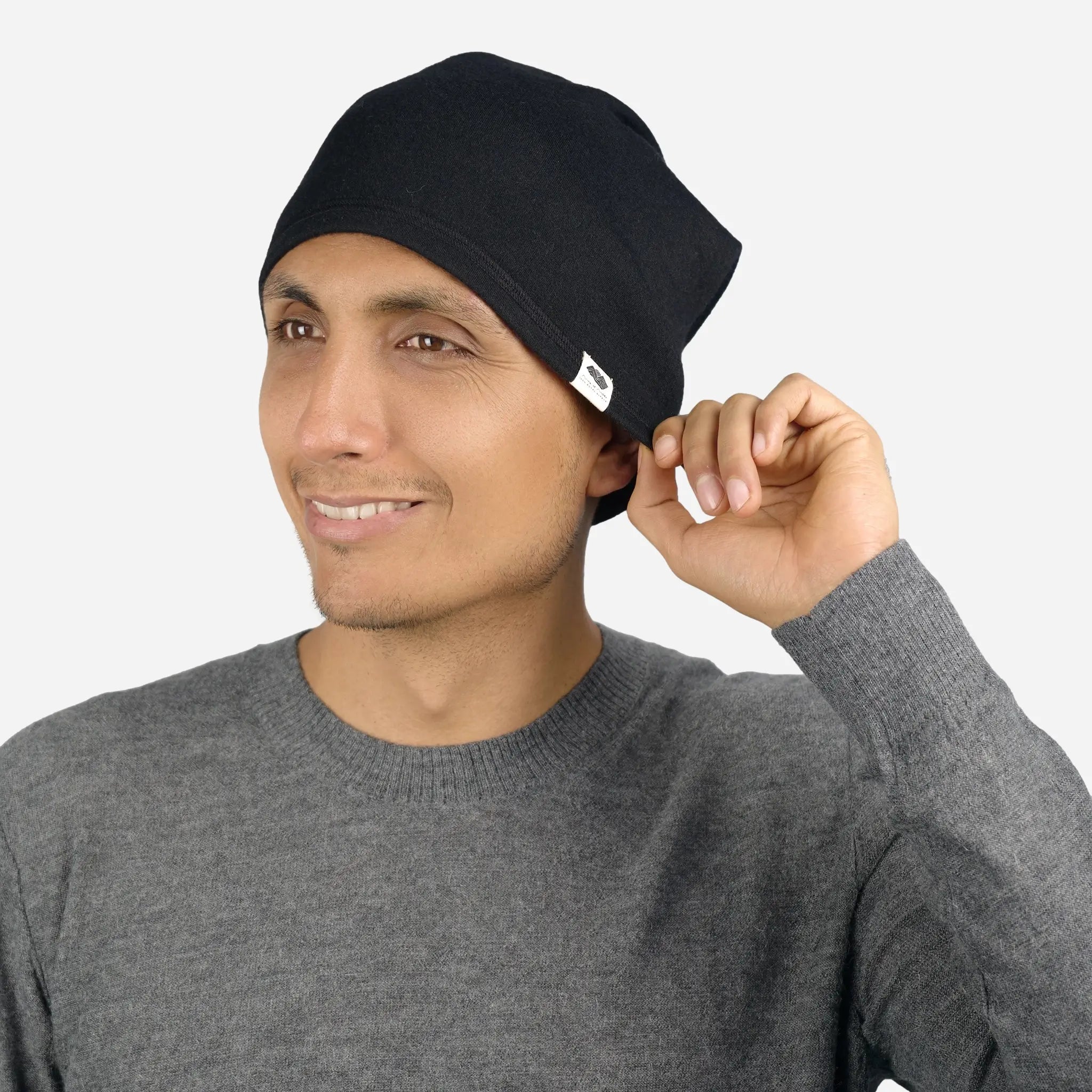 Alpaca Wool Folded Beanie Hat for Men & Women - 420 Midweight Warm Winter Knit Cap - Perfect for Skiing, Hiking and Cold Weather Outdoor Activities
