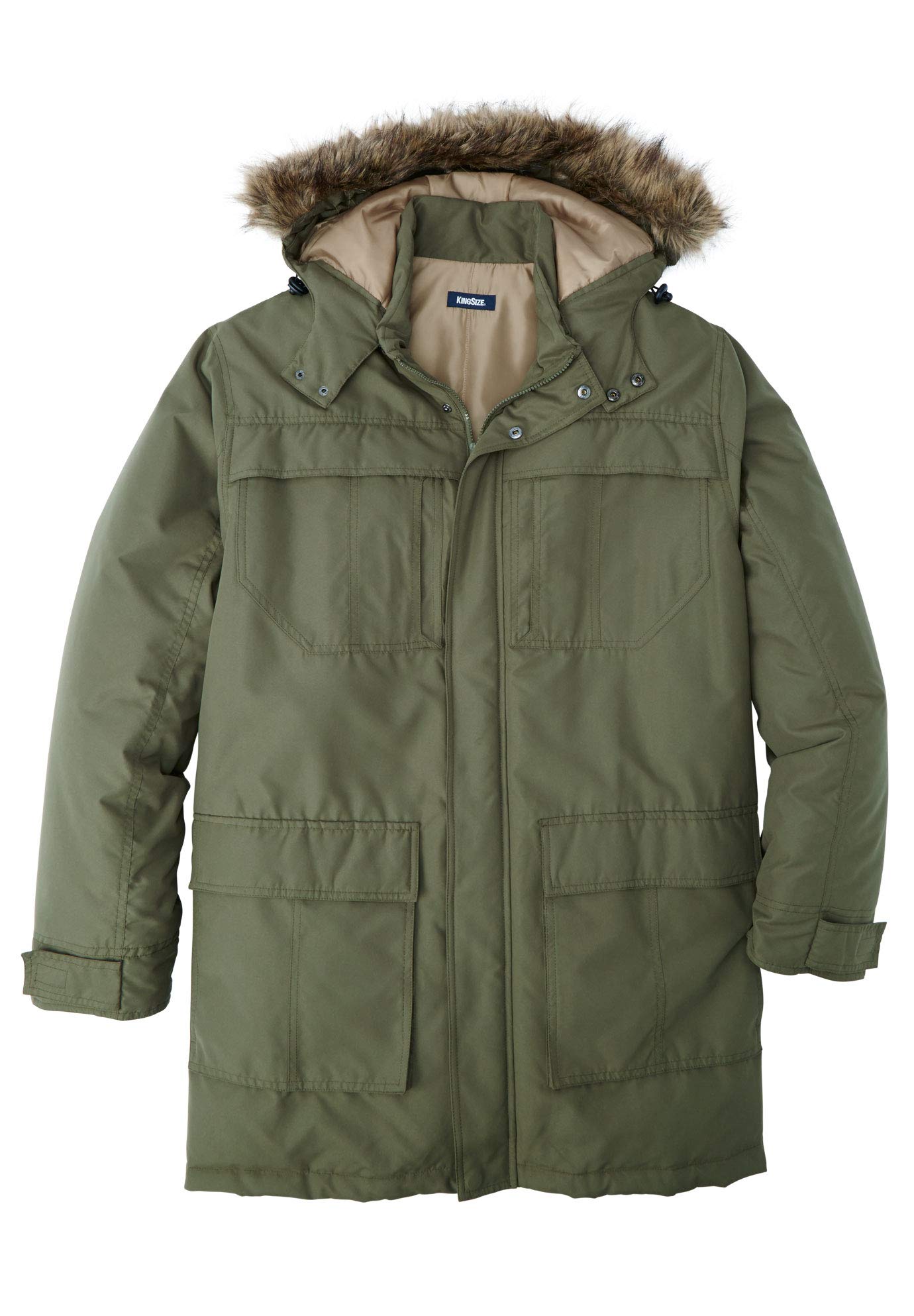 KingSize Men's Big & Tall Arctic Snorkel Parka Coat - Heavyweight Winter Jacket for Extreme Cold Weather, Waterproof & Windproof, Ideal for Snowboarding, Hiking & Outdoor Adventures