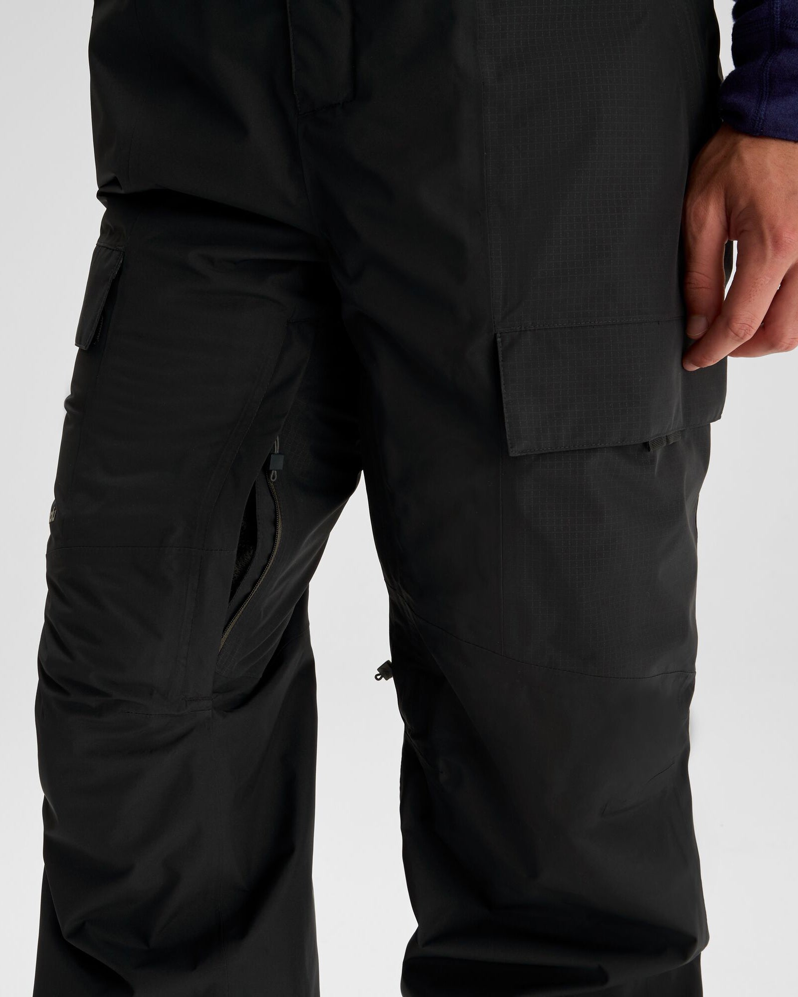 Men's PWDR Days 2L Insulated Snow Bib Pants - Waterproof Winter Ski Bib Overalls for Snowboarding & Cold Weather (Black Stingray) - Perfect for Skiing, Snowboarding & Outdoor Winter Activities