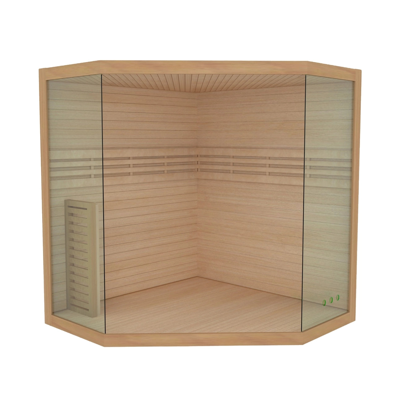 Premium Aleko Canadian Hemlock Indoor Wet & Dry Sauna with LED Lights - 6kW ETL Certified Heater for 5-6 People | Perfect for Home Relaxation, Detox & Muscle Recovery