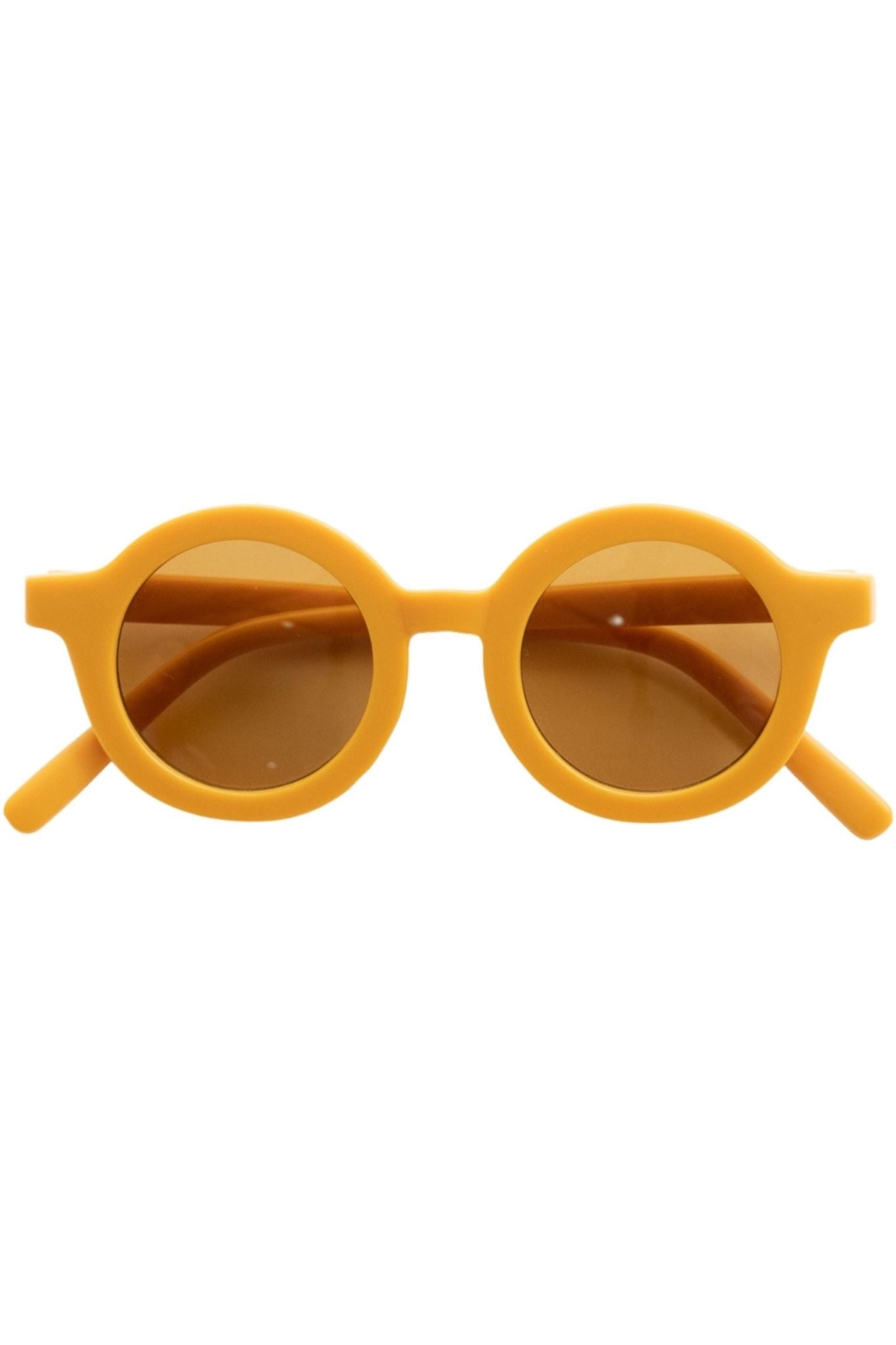Golden Original Round Sustainable Unisex Sunglasses - UV Protection, Lightweight & Eco-Friendly for Outdoor Activities, Beach, Driving & Fashion