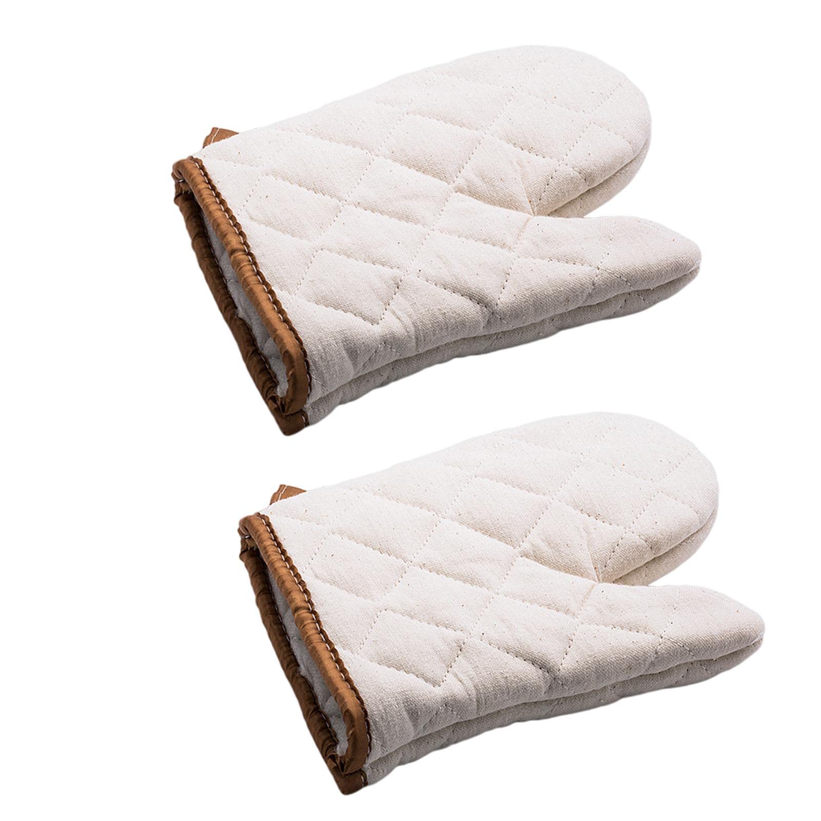 Heat-Resistant Oven Gloves for Baking - Anti-Scalding Kitchen Mitts with Insulation for Microwave, Grilling & Cooking - Perfect for Baking, BBQ, and Handling Hot Dishes Safely