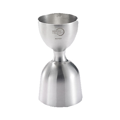 Barfly by Mercer M37006 Stainless Steel Straight Rim Bell Jigger - 1oz & 2oz Dual Measuring Cup for Cocktails, Bartending & Home Mixology - Perfect for Professional Bars & Home Entertaining