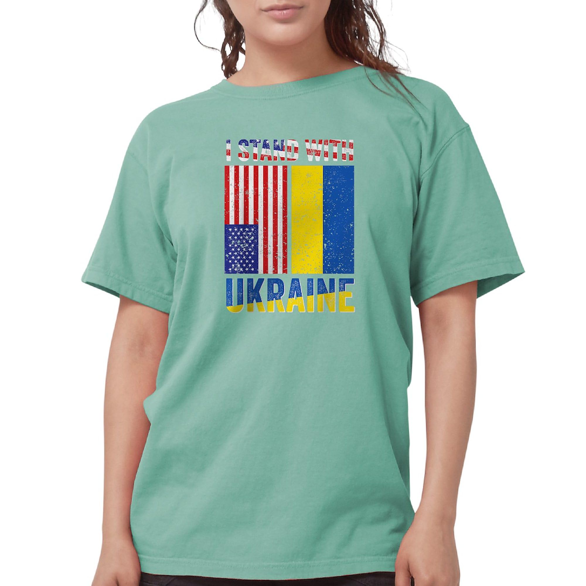 I Stand with Ukraine Support T-Shirt for Women - Comfort Colors & Soft Fabric - Show Solidarity in Style | Perfect for Protests, Fundraisers & Everyday Wear