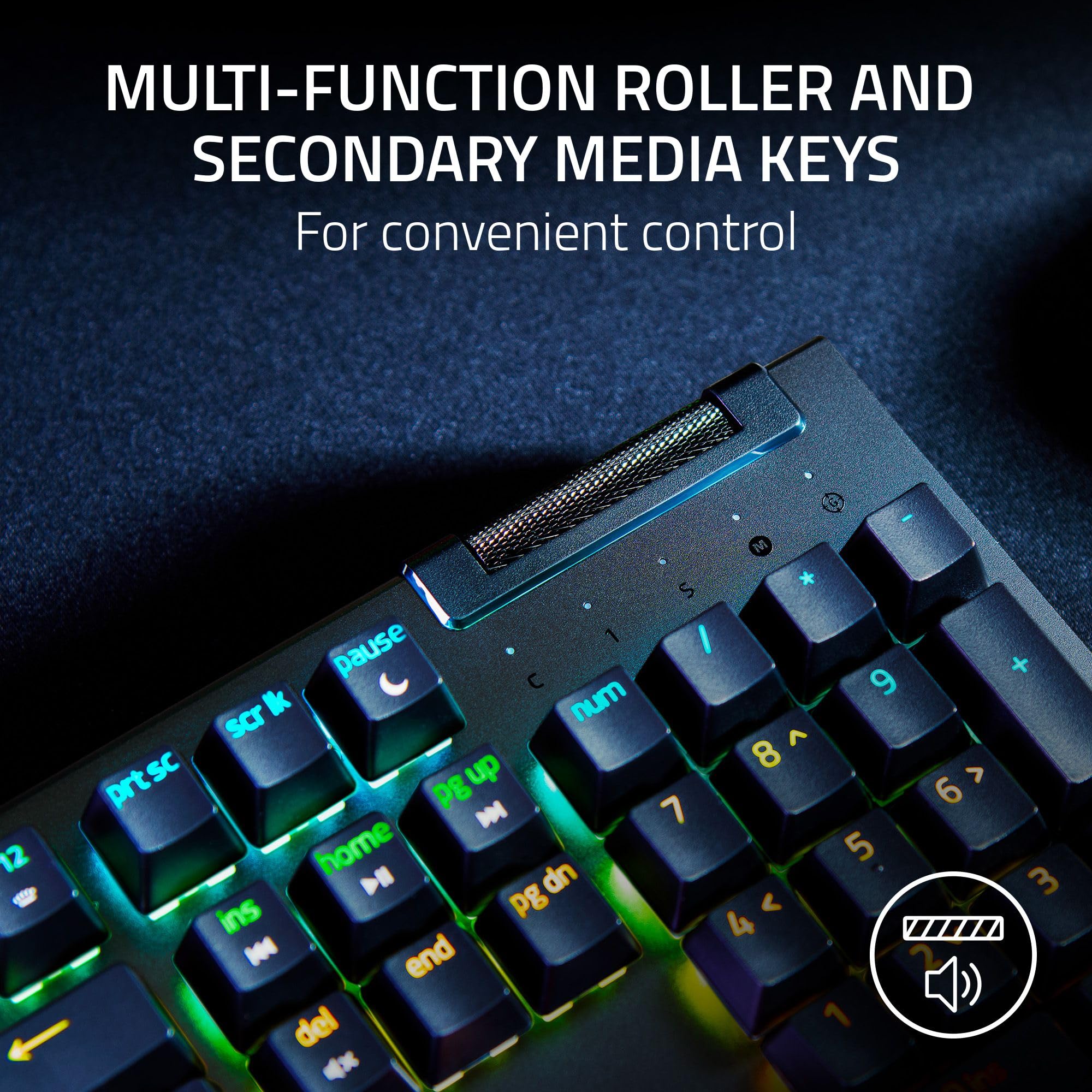 Razer BlackWidow V4 X Mechanical Gaming Keyboard - Green Switch (Clicky) with Chroma RGB Backlighting | 6 Dedicated Macro Keys, Doubleshot ABS Keycaps | UK Layout | Perfect for Competitive Gaming & Esports Tournaments