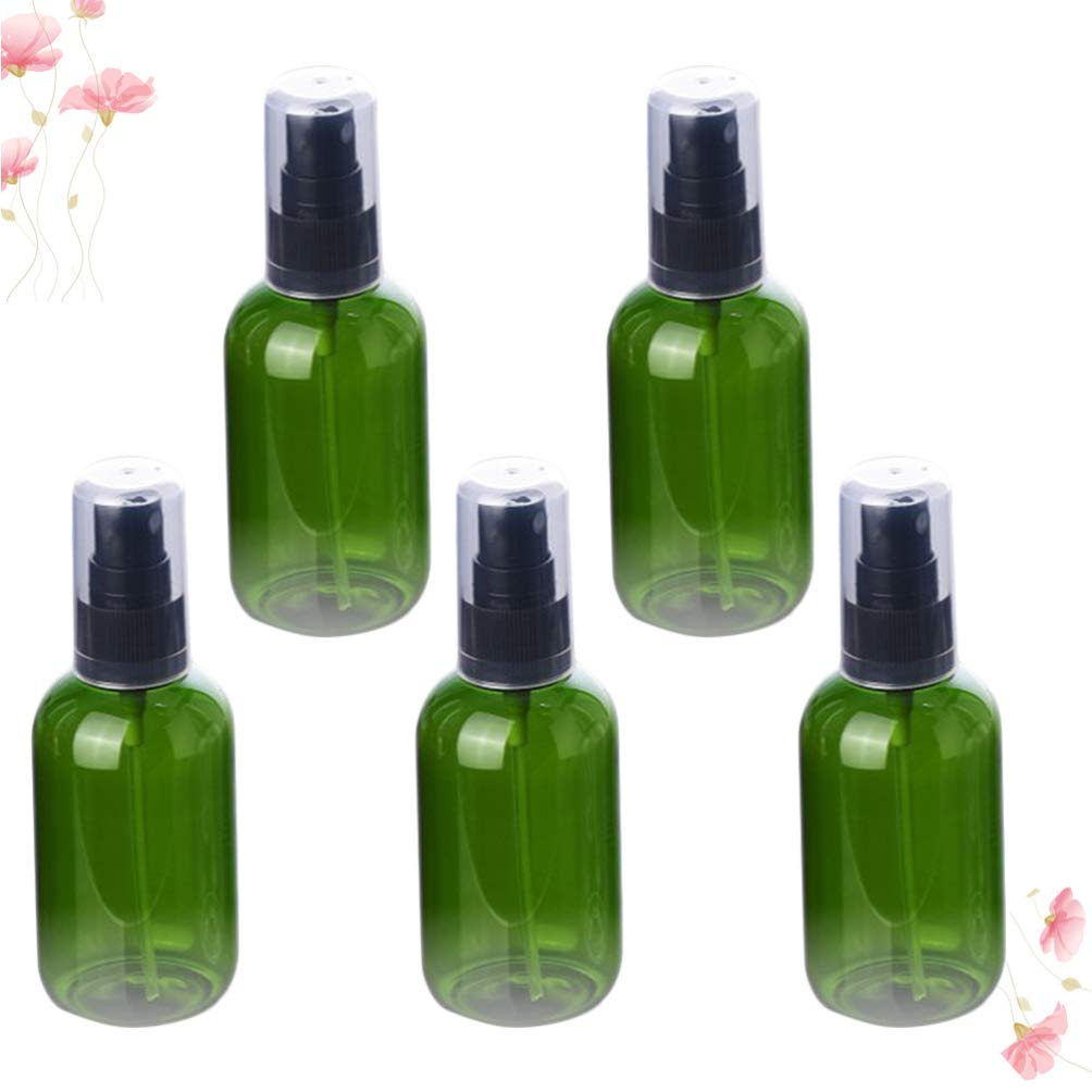 EXCEART 5-Pack Empty Perfume & Mouthwash Spray Bottles - Mini Travel Refillable Fine Mist Sprayer for Hair, Water, Medical, Wine - Perfect for Travel, Gym, Salon & Home Use