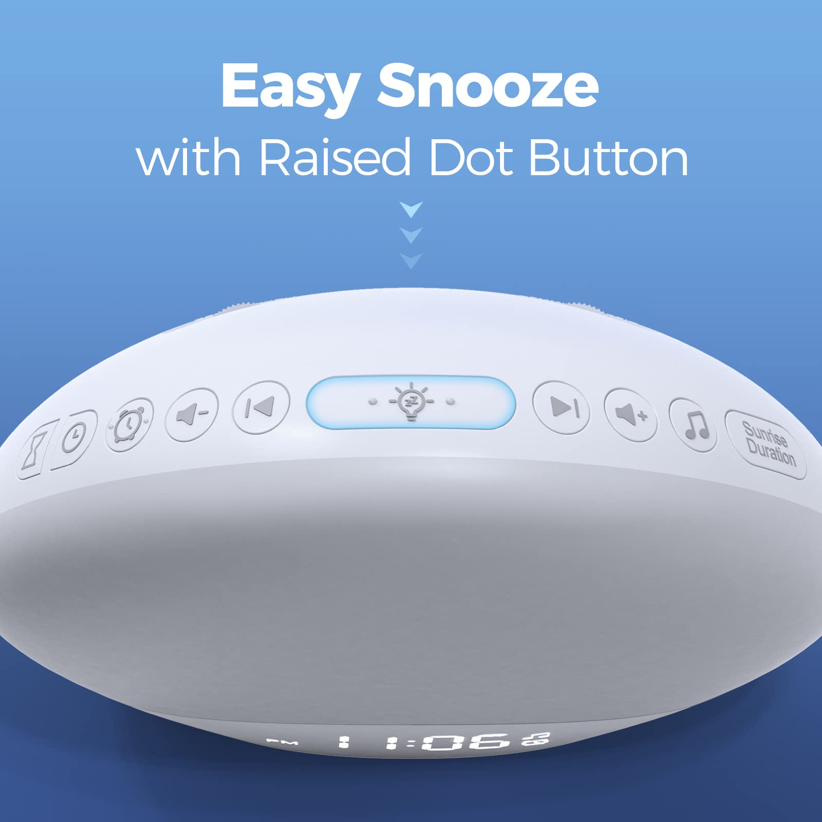 REACHER Sunrise Alarm Clock with Sound Machine & Night Light - 26 Nature Sounds, Dimmable Display, Wake-Up Light for Adults, Kids & Babies (Brown/Pink/White Noise) - Perfect for Bedrooms, Nurseries & Home Offices