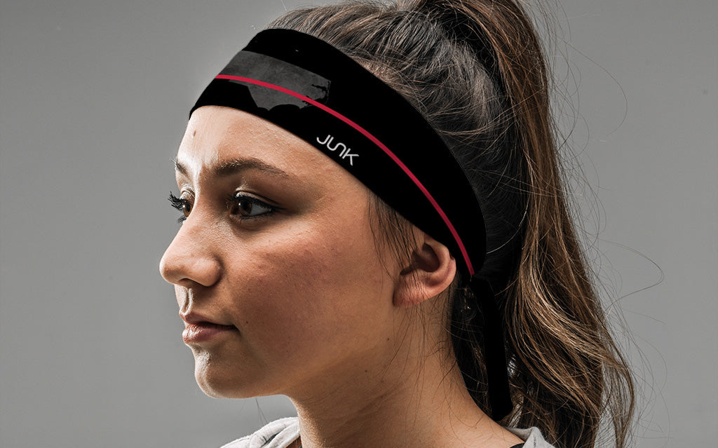 North Carolina Thin Red Line Flexible Headband - Adjustable & Comfortable Tie Headwear for Women & Men - Perfect for Workouts, Sports, and Outdoor Activities