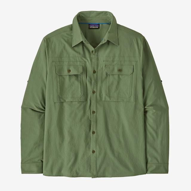 Men's UPF 50+ Sun Protection Long Sleeve Shirt - Lightweight Quick-Dry Hiking & Fishing Shirt for Outdoor Activities