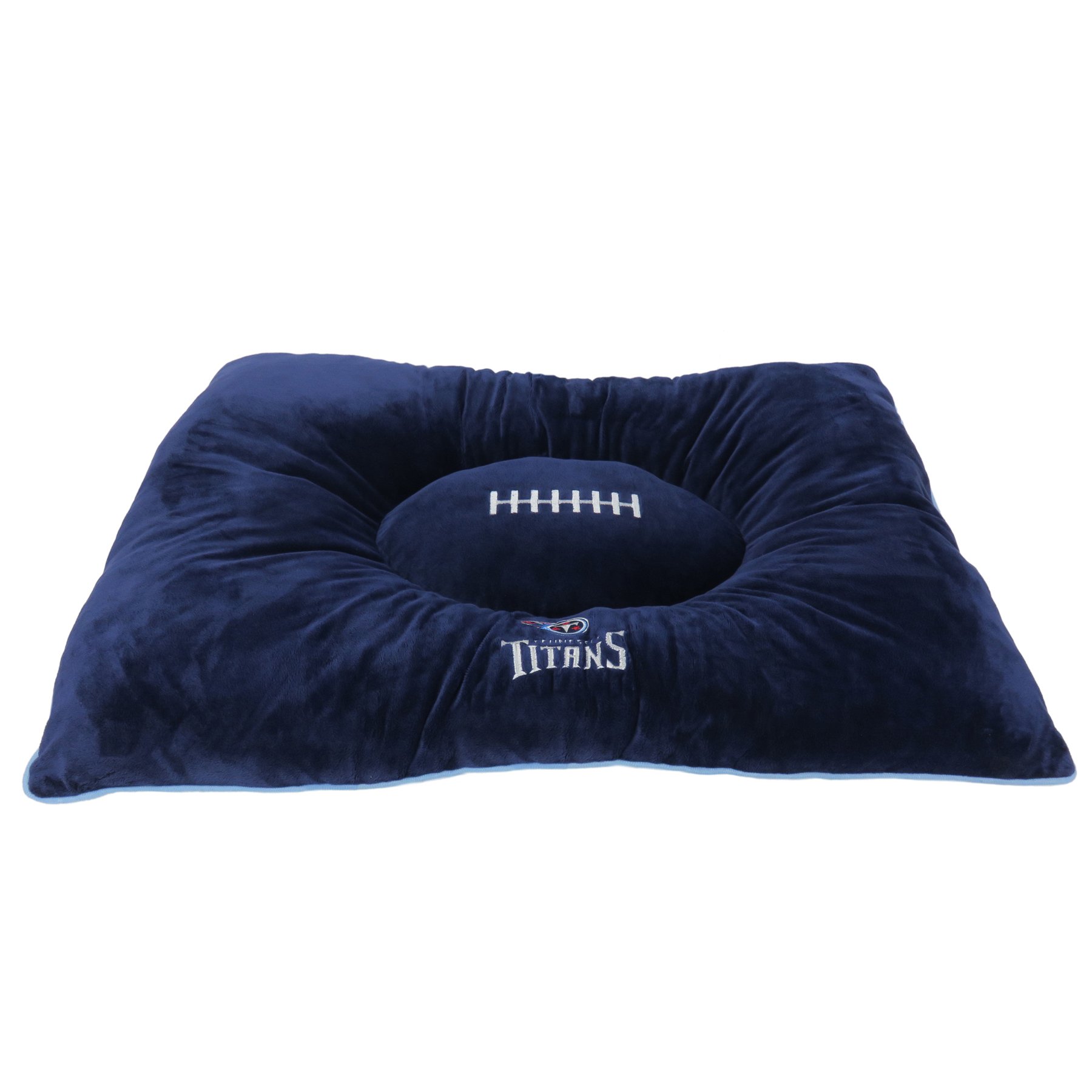 Tennessee Titans NFL Pet Bed - Soft & Cozy Plush Pillow Dog & Cat Bed for Cuddling & Warmth | Perfect for Game Day Lounging & Pet Comfort