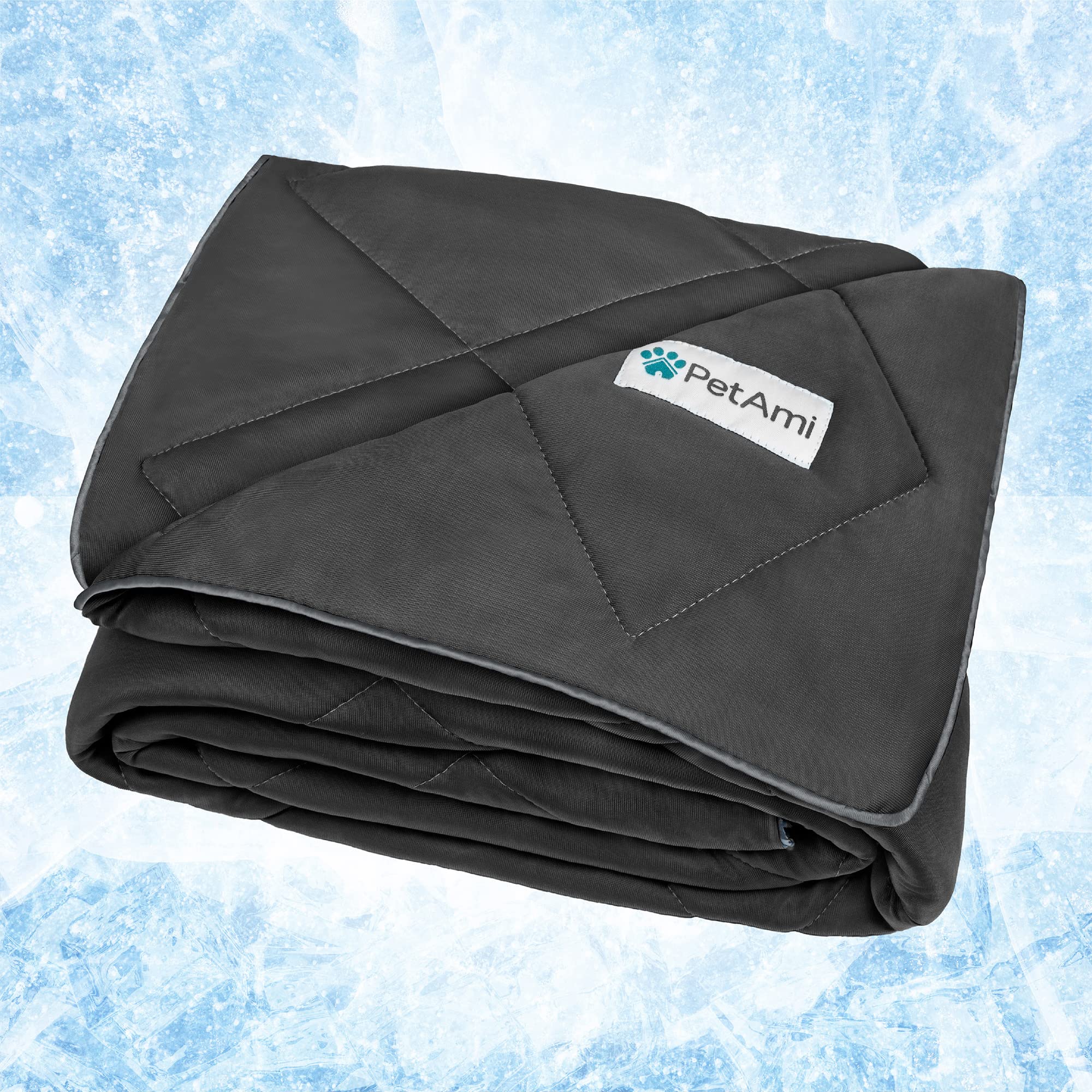PetAmi Cooling Dog Blanket - Reversible Fuzzy Pet Throw for Dogs & Cats - Sofa Protector for Home Comfort