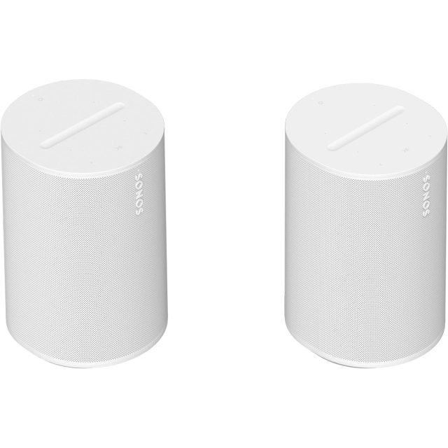 Sonos Era 100 Wireless Speaker 2-Room Set - Smart Home Audio System for Streaming Music & Multi-Room Sound | Perfect for Living Room & Bedroom Entertainment