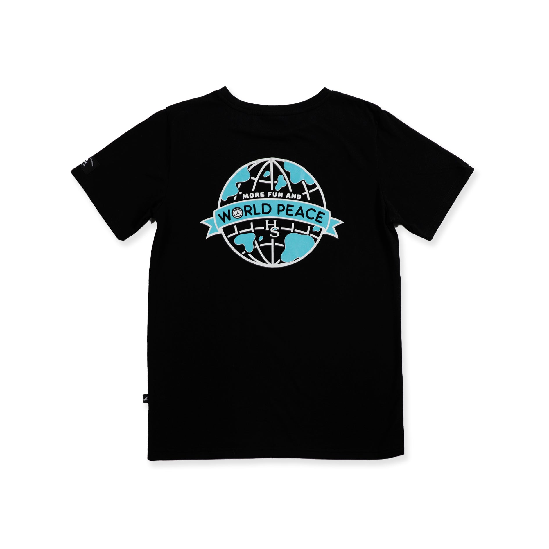 HS World SS Tee - Premium Black Short Sleeve T-Shirt for Men & Women | Casual Wear, Street Style, Everyday Comfort