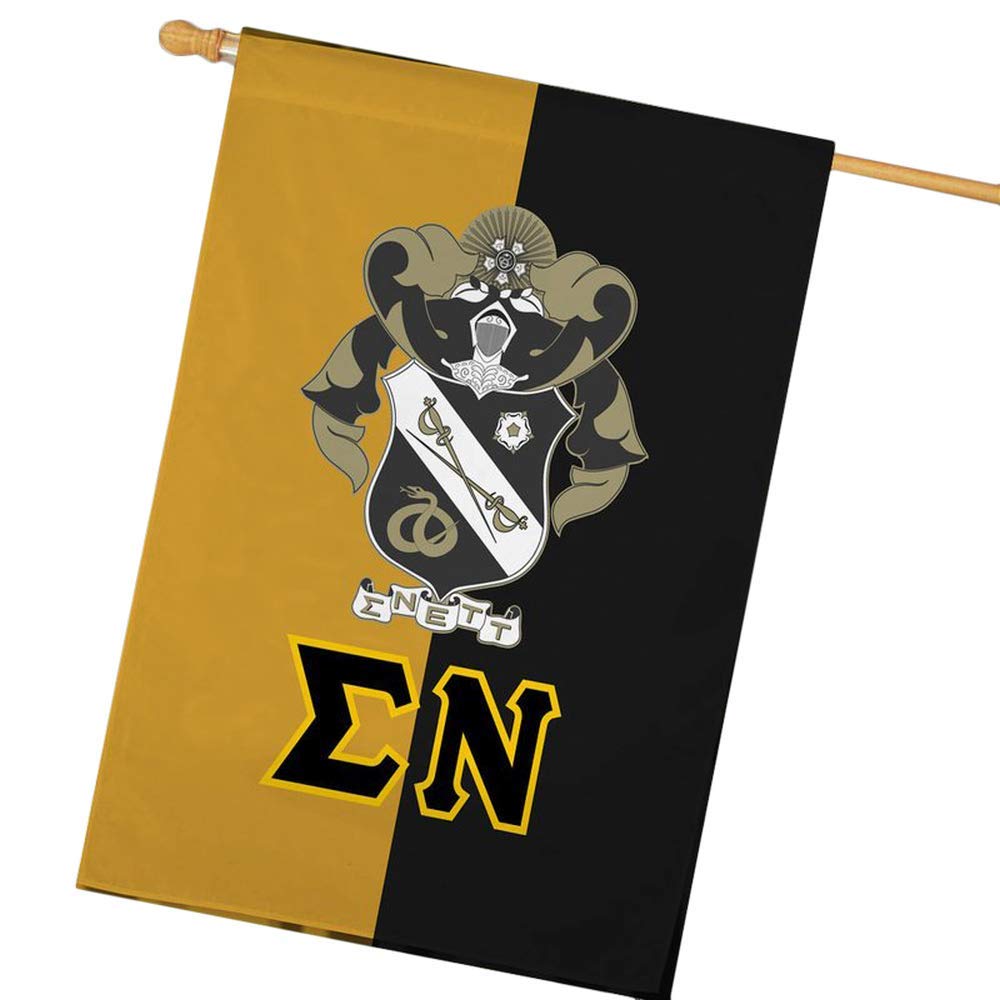 Sigma Nu Crest House Flag - Durable Polyester Fraternity Banner for Outdoor & Indoor Decor - Perfect for Greek Life Events, Tailgates, and College Dorm Room Wall Decor