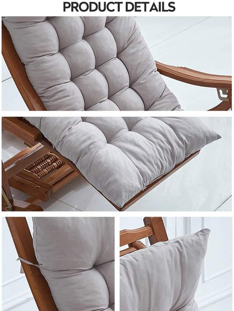 Outdoor Bench Cushion with Ties - Waterproof Garden Furniture Seat Cushion for Patio, Loveseat & Lounge Chairs - Non-Slip Washable Cotton Cushion for Outdoor Sofa, Pallet & Deck Furniture | Perfect for Backyard, Poolside & Garden Relaxation