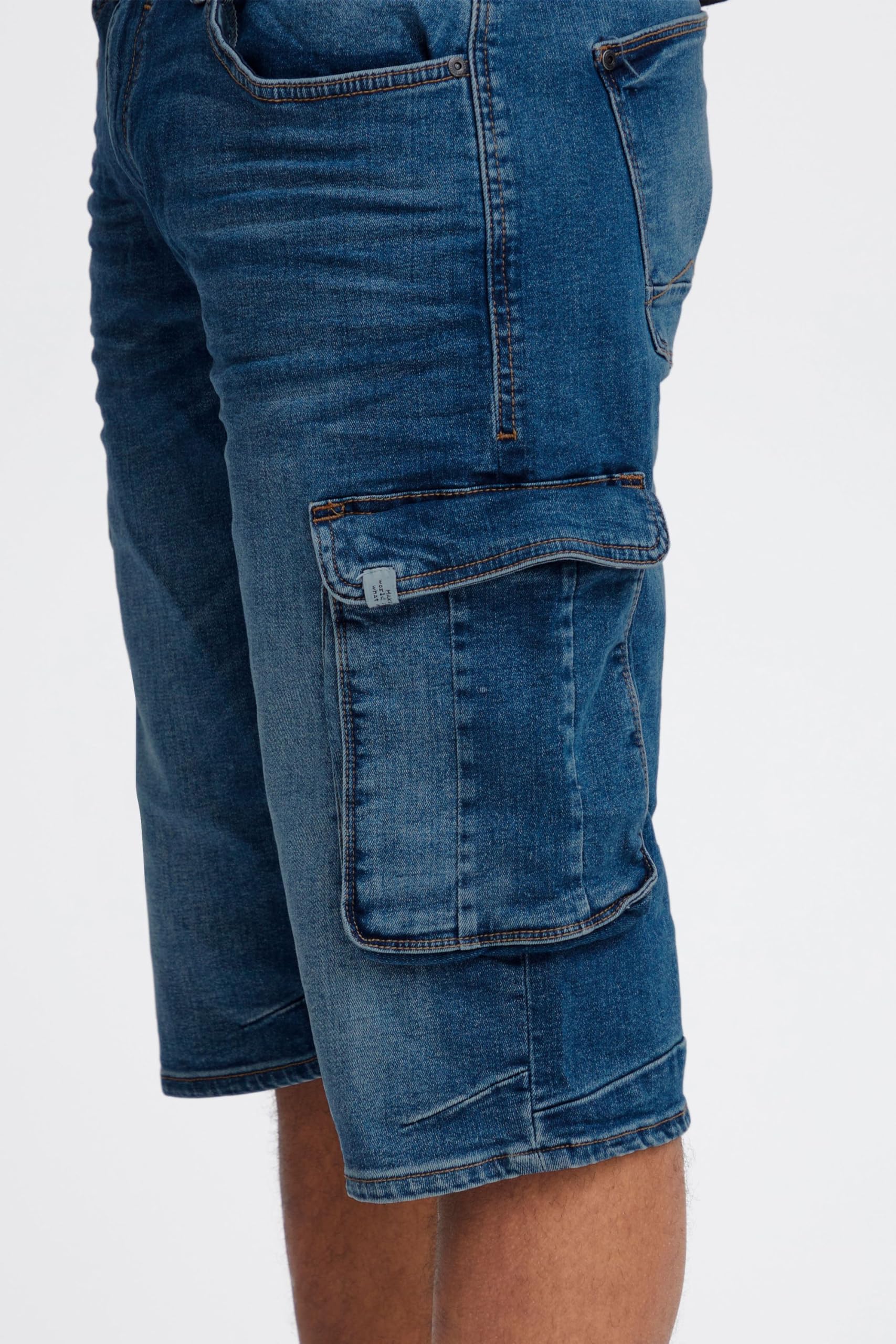 BLEND Men's Denim Shorts - Stretch Comfort Fit Casual Jean Shorts for Men | Perfect for Summer, Beach, and Outdoor Activities