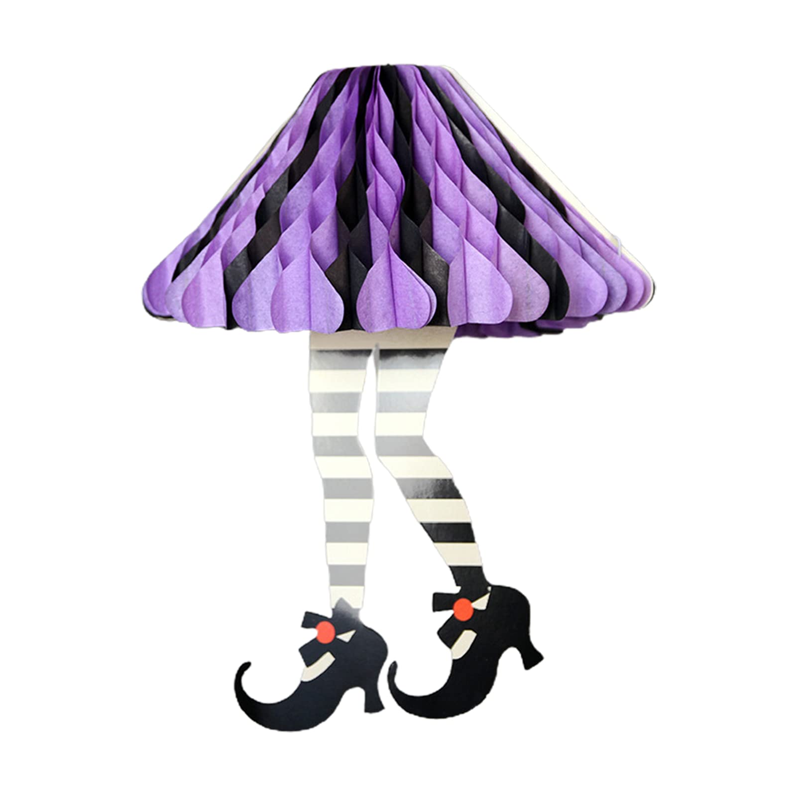 Cuteam Halloween Dress Shape DIY Hanging Lantern - Paper Two-Legged Spooky Decor for Home, Party & Outdoor Decoration | Perfect for Halloween Night, Yard Display & Themed Events