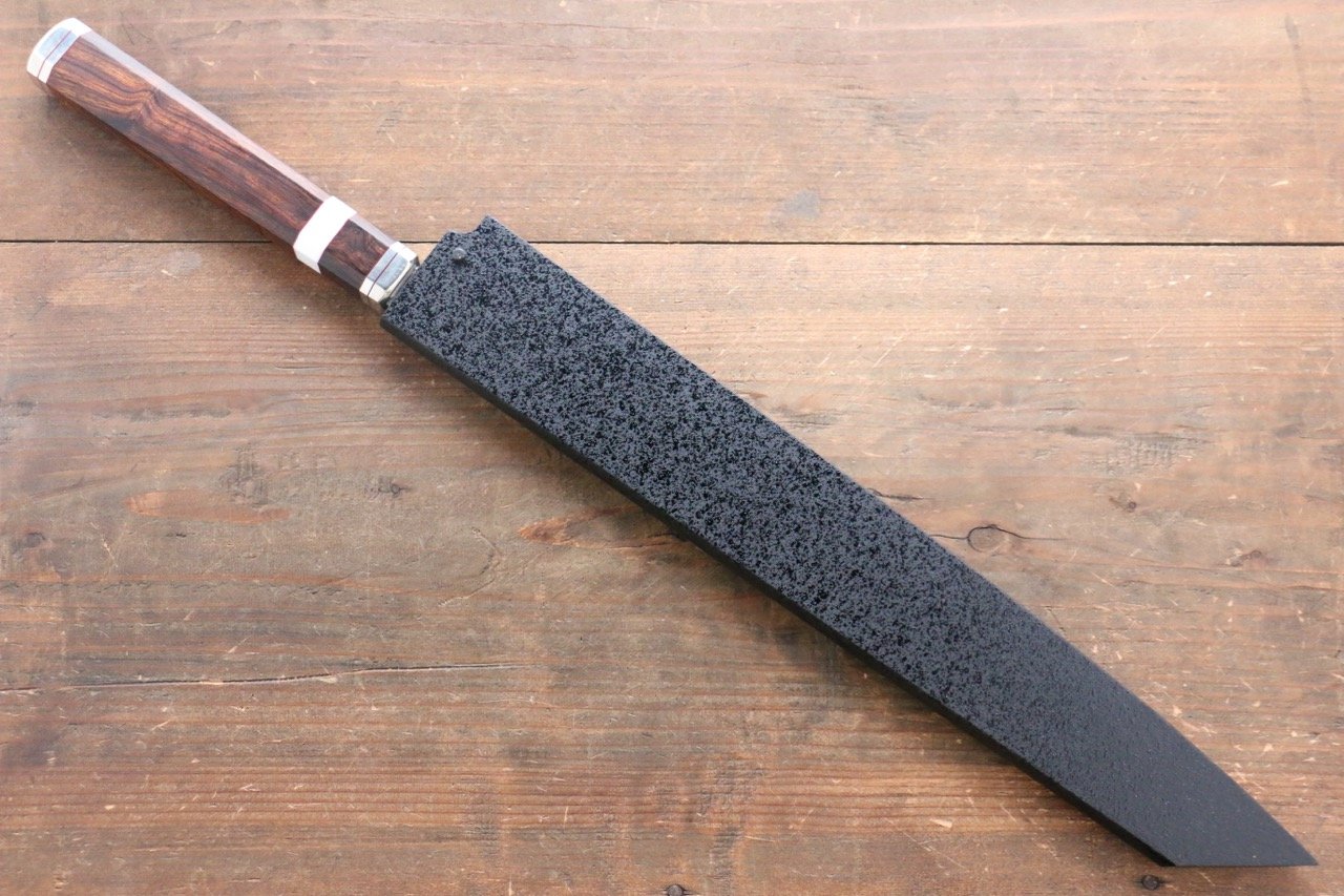 Premium Kuroishime Saya Sheath for 300mm Kiritsuke & Yanagiba Knives - Handcrafted Plywood Pin - Perfect for Sushi Chefs & Japanese Cuisine Preparation