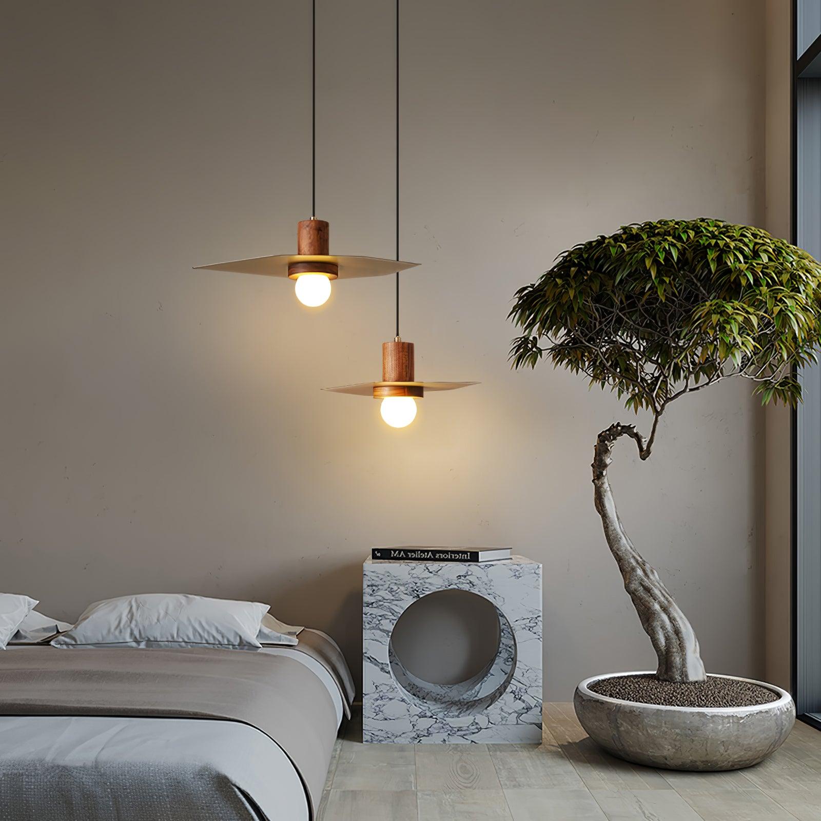Elara Halo Pendant Lamp - Modern Glass Ceiling Light Fixture for Dining Room, Kitchen Island & Bedroom Lighting | Elegant Hanging Chandelier for Home Decor