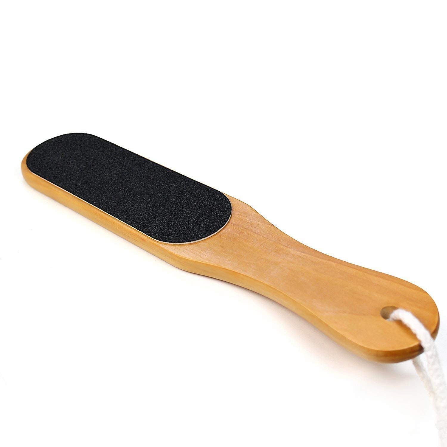SPODBRO® Professional Double Sided Wooden Foot Scrubber - Exfoliating Pedicure Tool for Dead Skin Removal & Feet Cleansing (1 Pack) - Perfect for At-Home Spa, Pedicure & Foot Care Routine