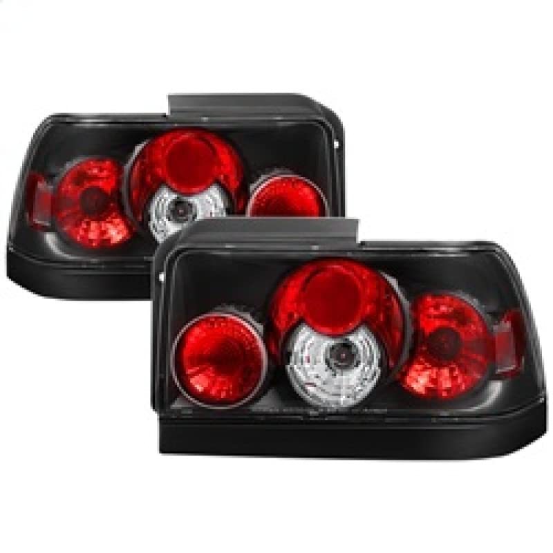 Spyder Auto 5007407 Euro Style LED Tail Lights - Black/Clear Smoke Lens - Compatible with BMW 3 Series E46 (1999-2005) - Enhances Rear Visibility & Style for Night Driving