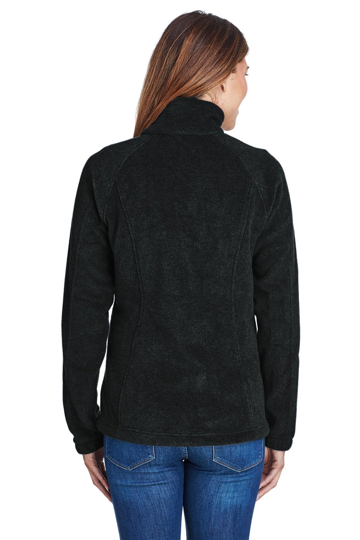 Columbia Women's Full Zip Fleece Jacket - Soft & Warm Winter Outerwear for Hiking, Camping & Outdoor Activities (Black)