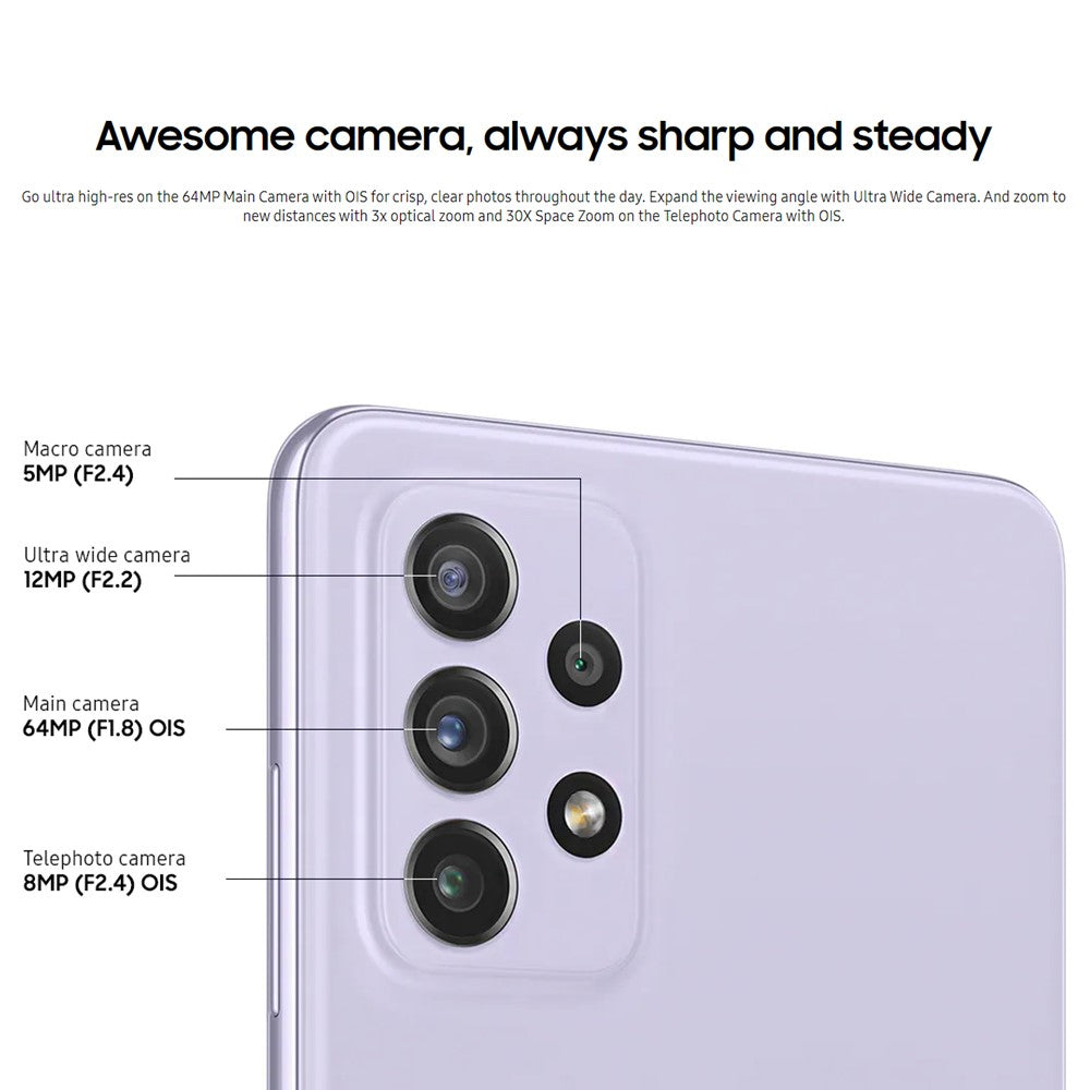 SAMSUNG Galaxy A72 128GB 6GB RAM 6.7