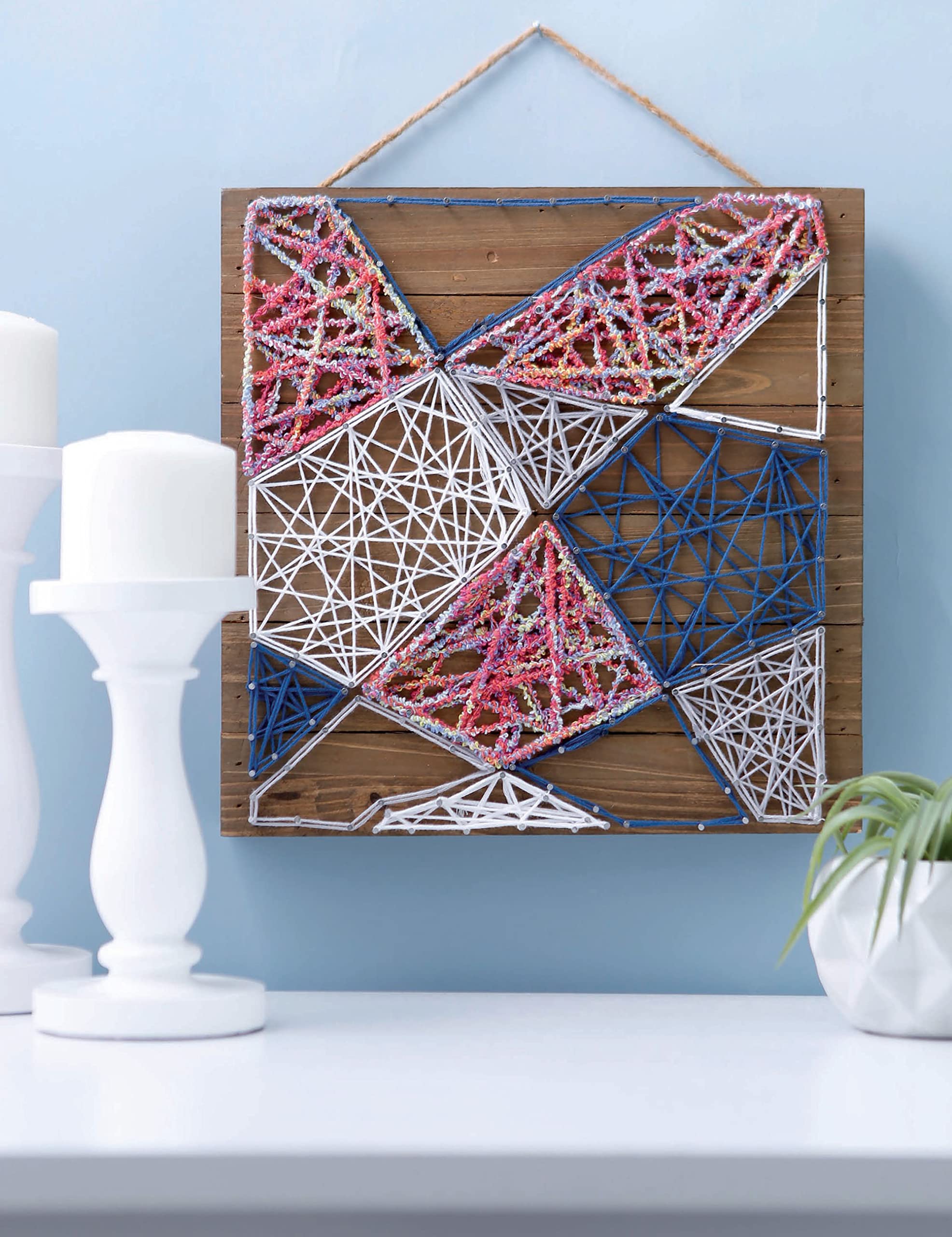 Leisure Arts Crafts String Art Kit - 2 DIY Crafting Books for Beginners & Experts | Perfect for Home Decor, Gifts & Creative Projects