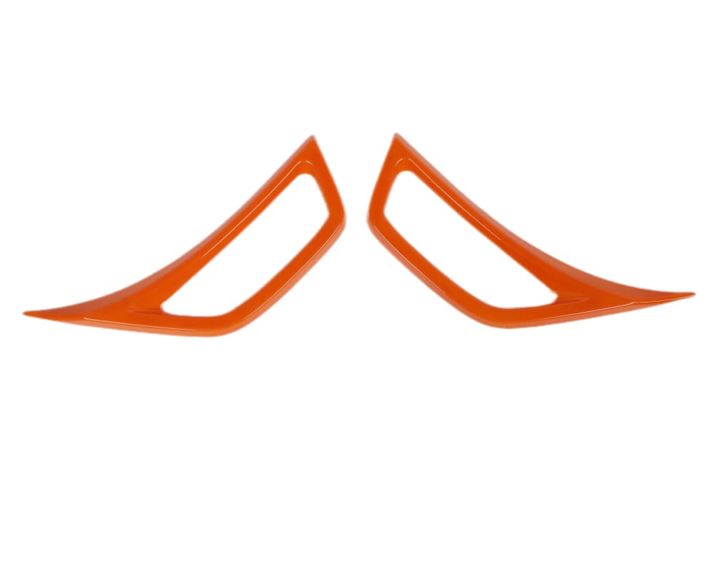 Jeep Wrangler JL & Gladiator JT Wheel Fender Vent Cover (2018+ Models) - Orange Exterior Accessory for 4-Door Off-Road Protection & Style Upgrade