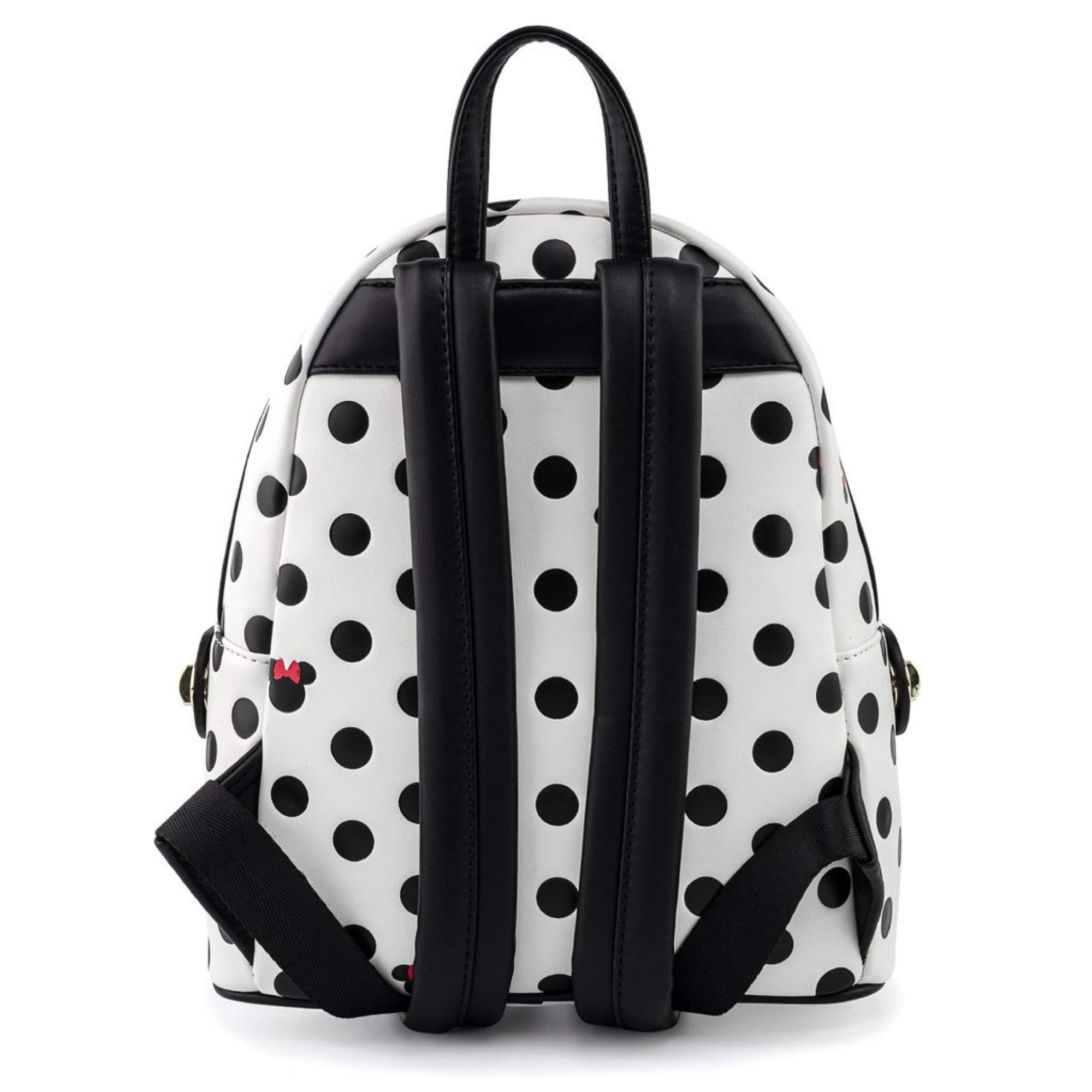 Disney Minnie Mouse Black & White Polka Dot Mini Shoulder Bag with Removable Waist Purse, 8.44