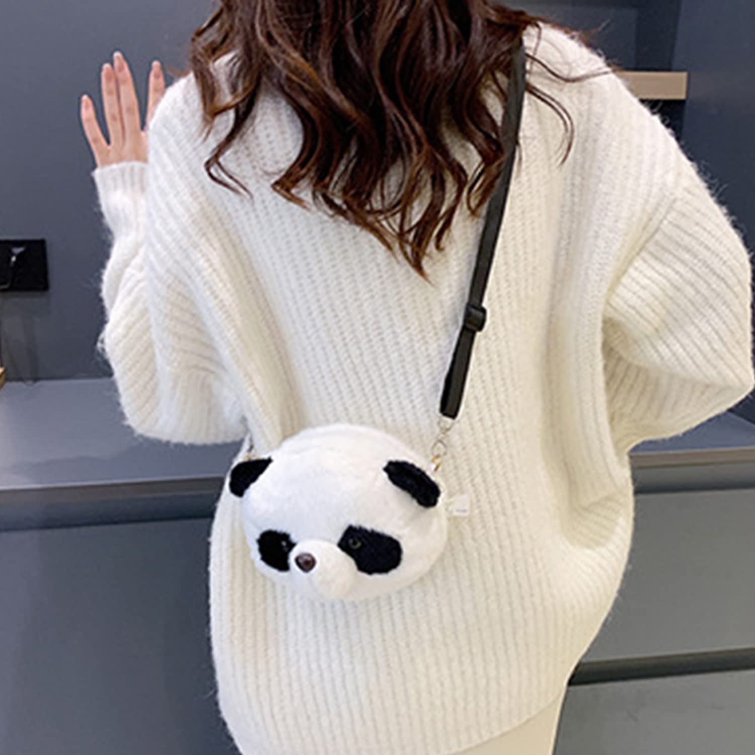 Panda Purse & Accessories Set for Women - Stylish Crossbody Bag, Cute Bracelet, Fashion Keychains, Trendy Necklace | Perfect for Daily Use, Travel, Gift Giving and Special Occasions