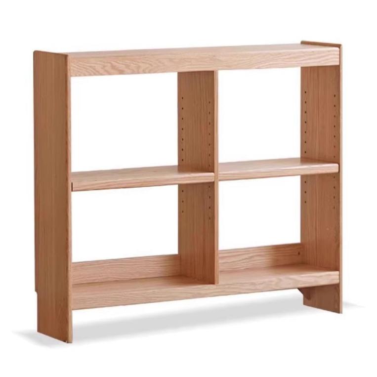 Oak Solid Wood Ultra Narrow Storage Rack - Space-Saving Shelf for Small Rooms, Bathroom, Kitchen & Closet Organization