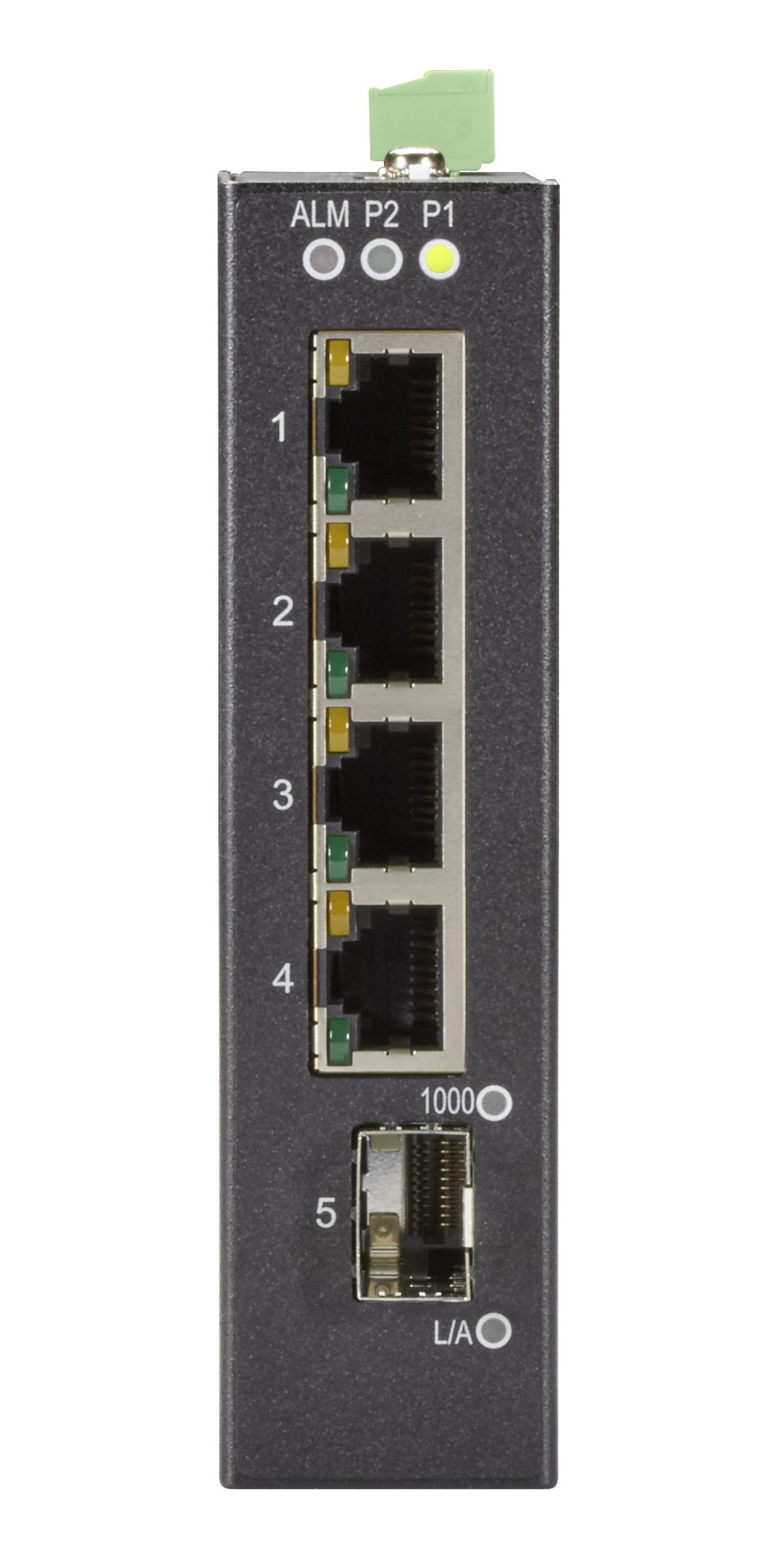 Black Box EXTR Switch - 4-Port Gigabit Ethernet (10/100/1000Mbps) with RJ45 & 1 SFP Port | High-Speed Network Switch for Office, Home & Data Center Connectivity
