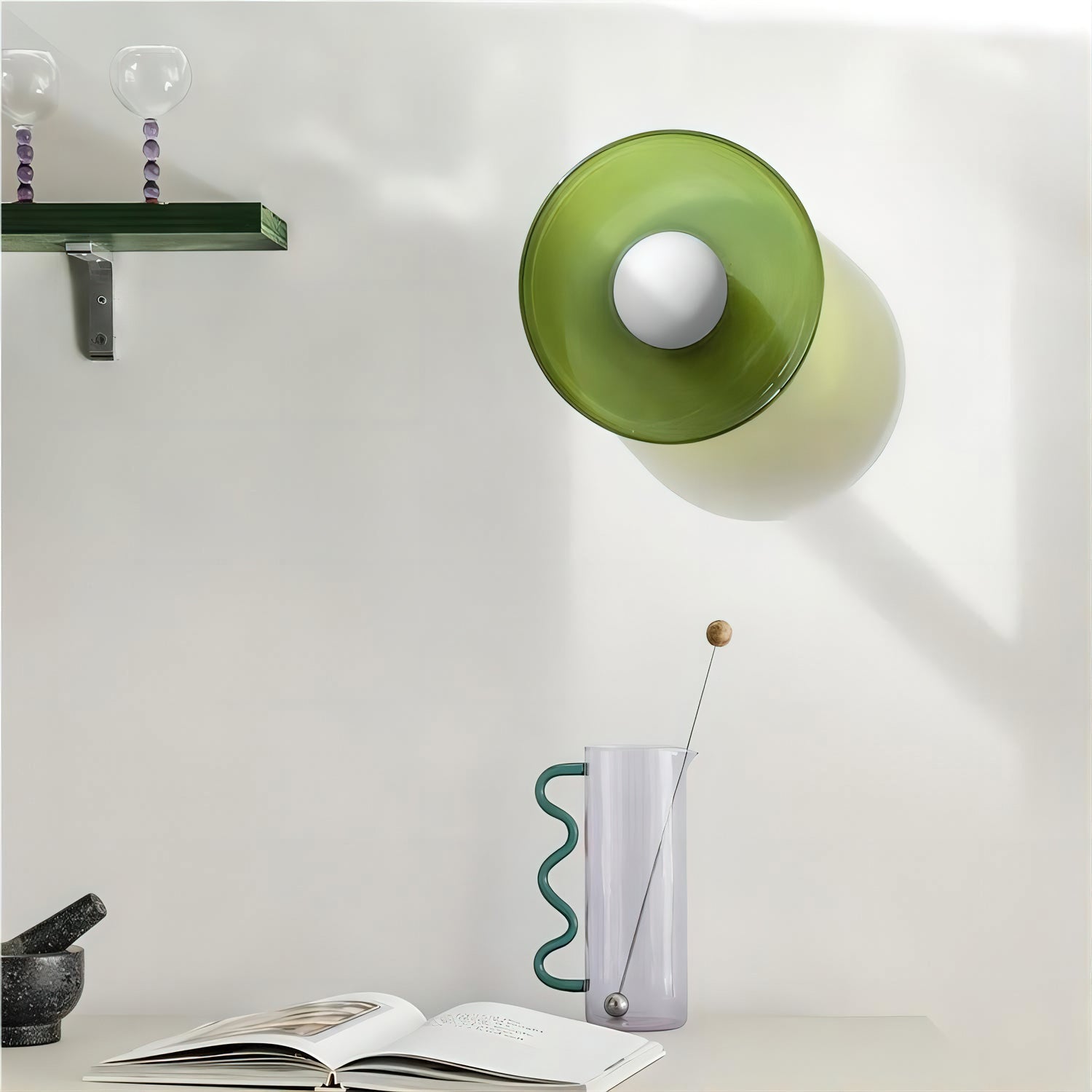 Modern Disc Orb Ceiling Lamp - Sleek Round LED Light Fixture for Living Room, Bedroom, or Dining Room - Energy-Efficient Indoor Lighting Solution