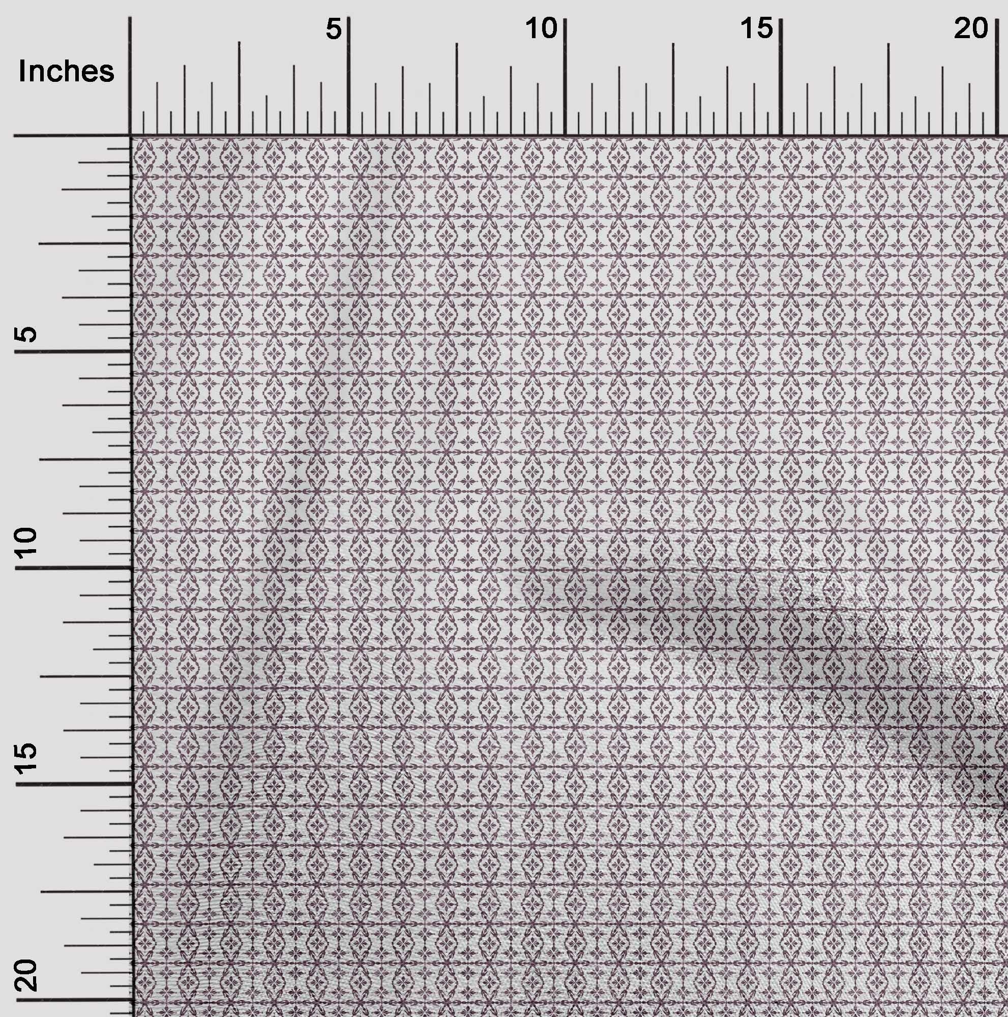 oneOone Polyester Spandex Wine Fabric - 56 Inch Wide Printed Craft Fabric for Sewing | Arrow & Artistic Floral Design | Perfect for DIY Clothing, Home Decor, and Quilting Projects