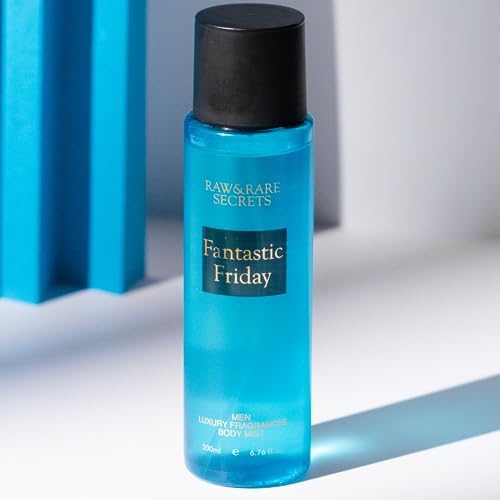 Prime Craft Fantastic Friday Luxury Body Mist for Men – Long Lasting Fragrance, 200ml | Fresh & Masculine Cologne Spray for Daily Use, Gym, Office & Date Night