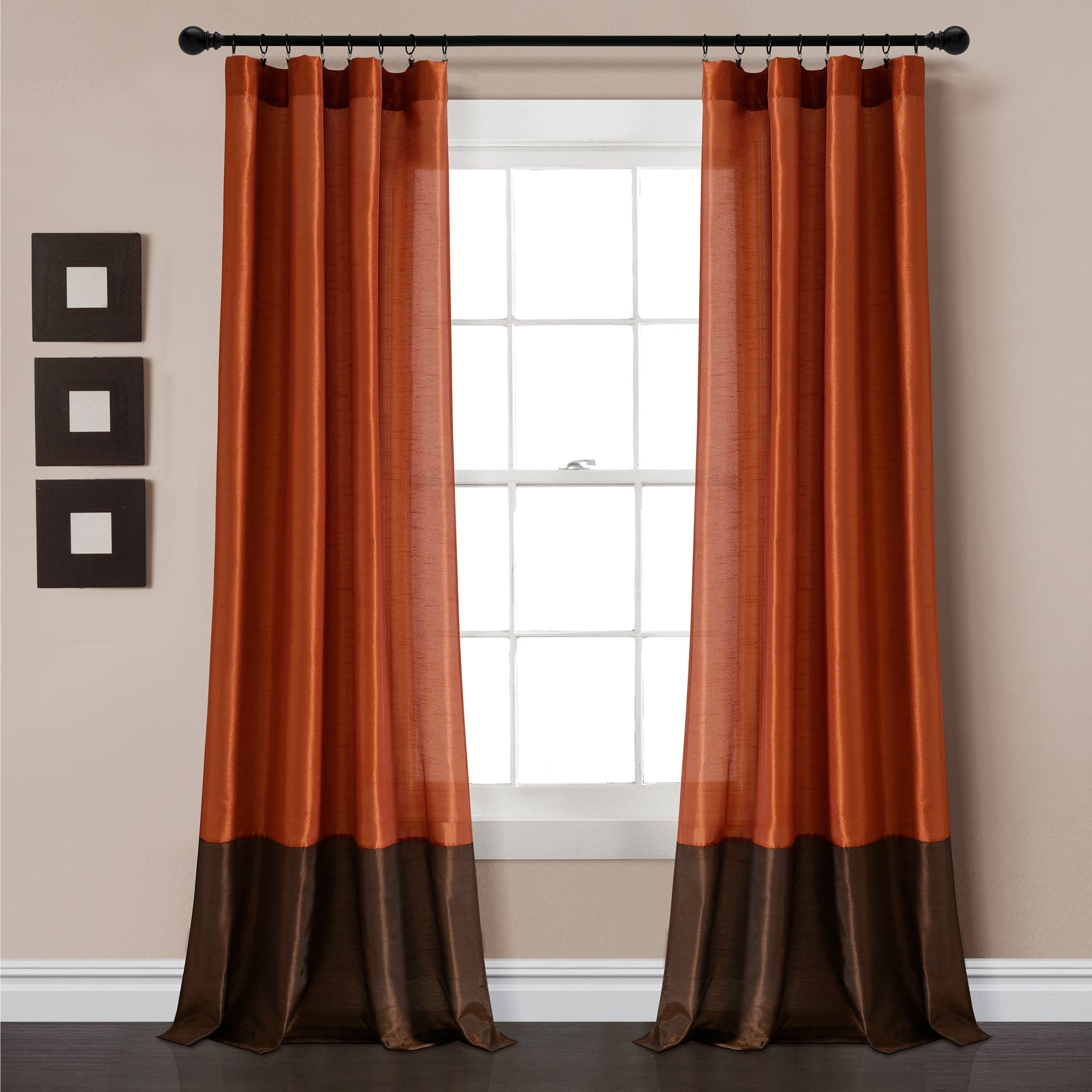 Milione Fiori Floral Window Curtains Set of 2 Panels - Elegant Blackout Drapes for Living Room, Bedroom & Home Decor