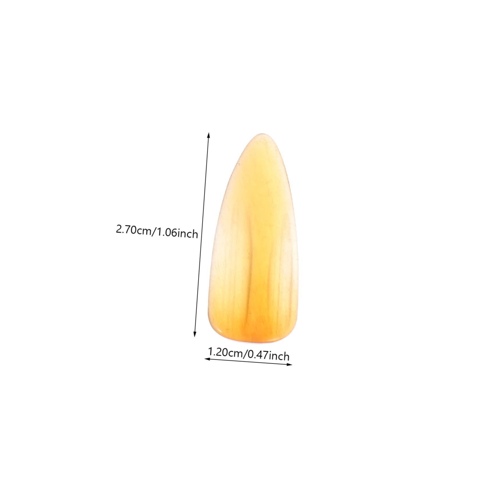 8pcs Guzheng Nails for Adults & Kids - Professional Finger Protectors for Guzheng, Guitar & Musical Instruments (Yellow) - Perfect for Practice, Performances & Music Lessons
