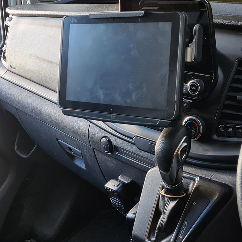 Ford Transit Custom (2018+) Universal InDash Phone Mount - Heavy Duty Industrial Design for Truck & Van Drivers - Perfect for GPS Navigation & Hands-Free Calling