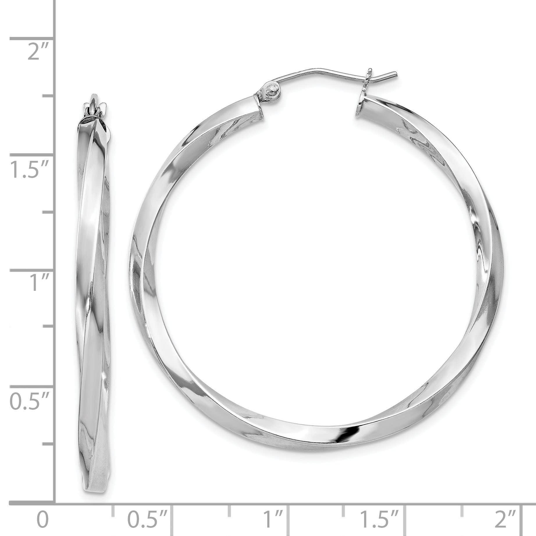 Sterling Silver 3mm Twisted Hoop Earrings for Women - Dainty Minimalist Jewelry - Perfect for Everyday Wear, Work & Special Occasions