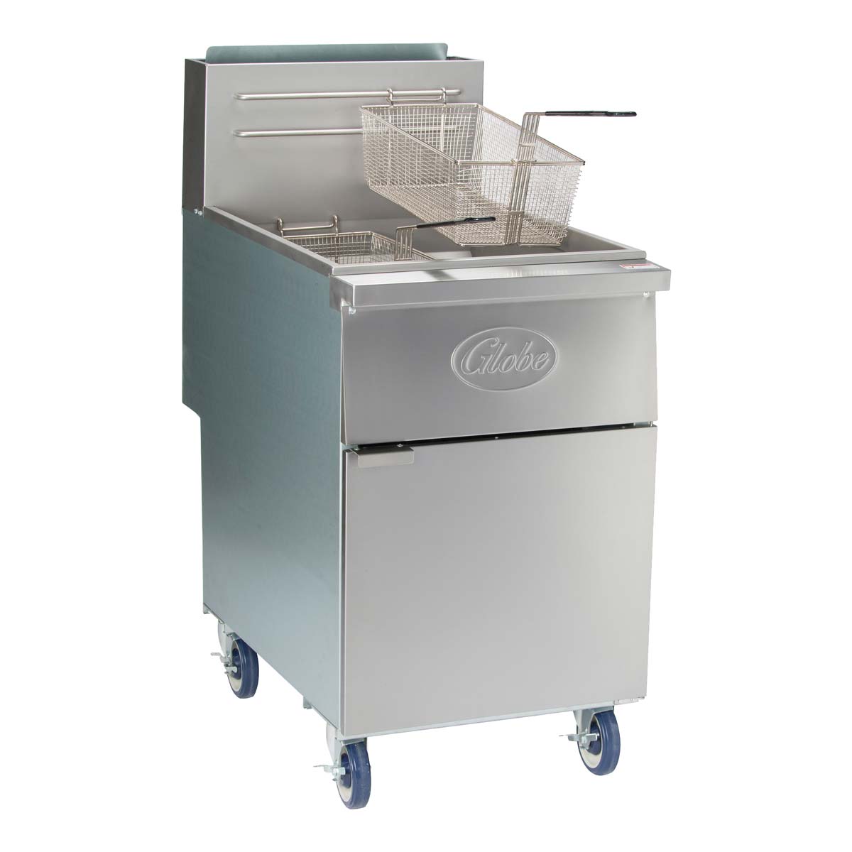 Globe GFF80PG 80 lb. Capacity Propane Floor Fryer – Perfect for Restaurants, Food Trucks & Outdoor Catering